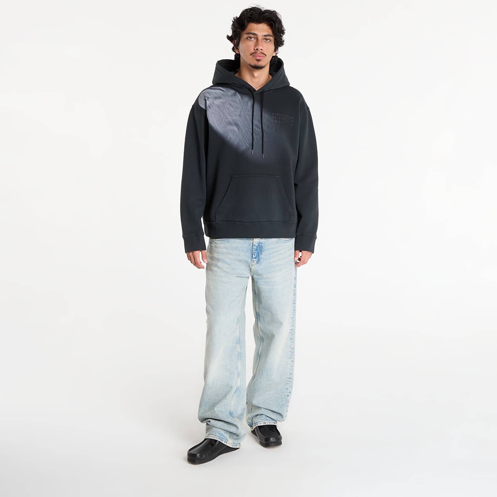 Mikinas ar kapuci un sporta krekli MM6 Maison Margiela Sweatshirt Washed Black