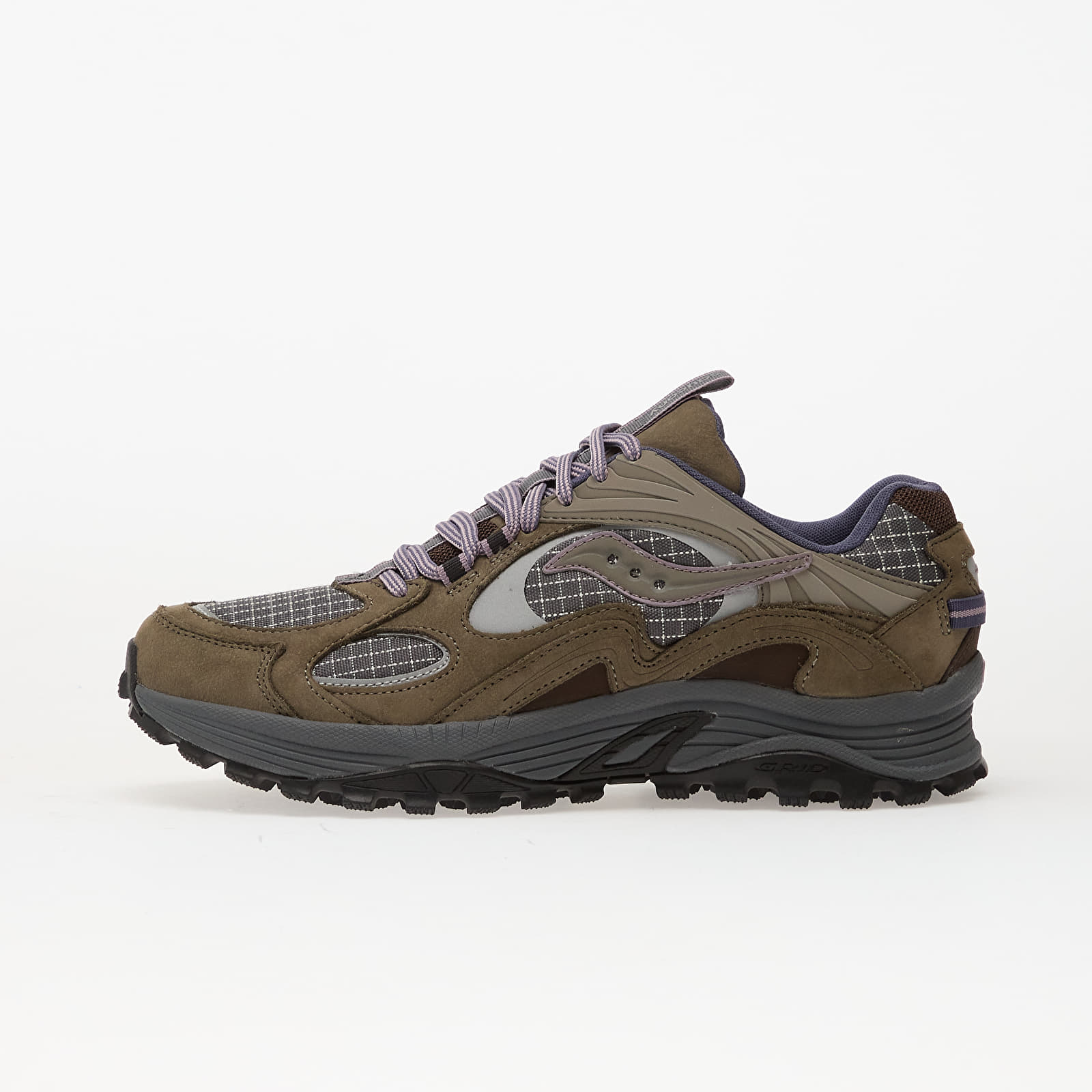 Herren Sneaker und Schuhe Saucony Grid Aura X Dark Grey/ Mud