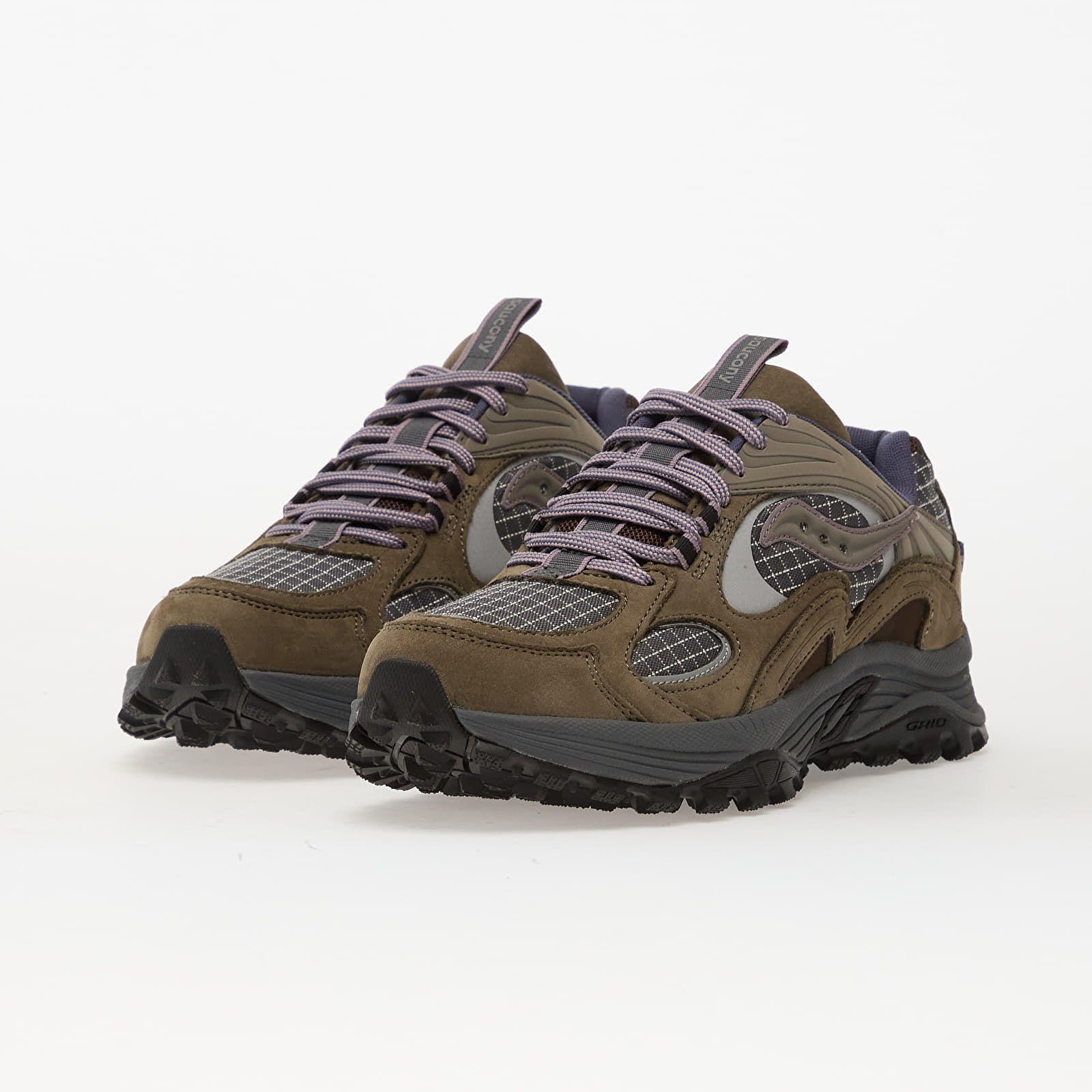 Herren Sneaker und Schuhe Saucony Grid Aura X Dark Grey/ Mud