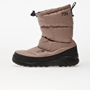 The North Face Nuptse Traction Bootie Mushroom Grey/ TNF Black