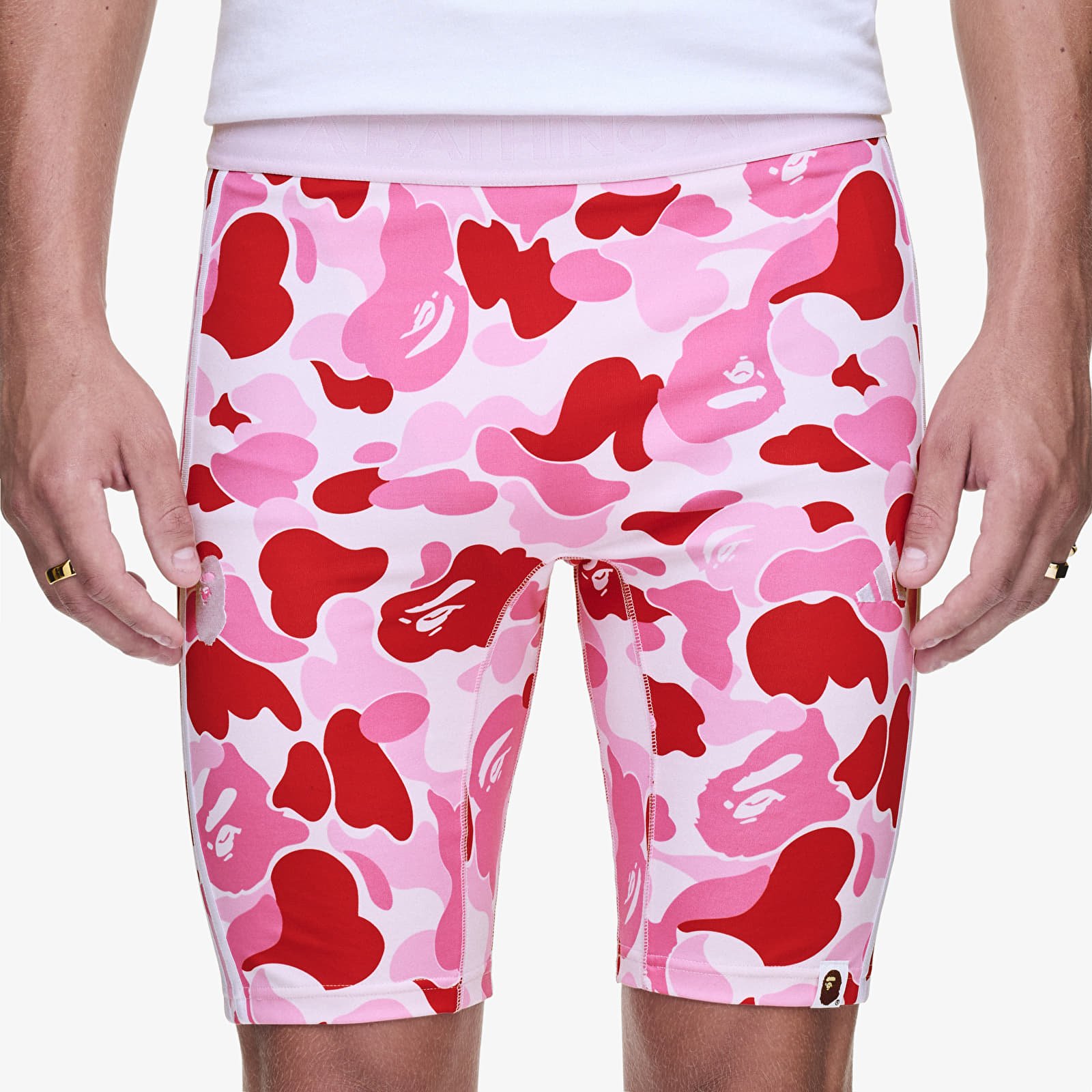 Kratke hlače  adidas x BAPE FB Tights Semi Solar Pink