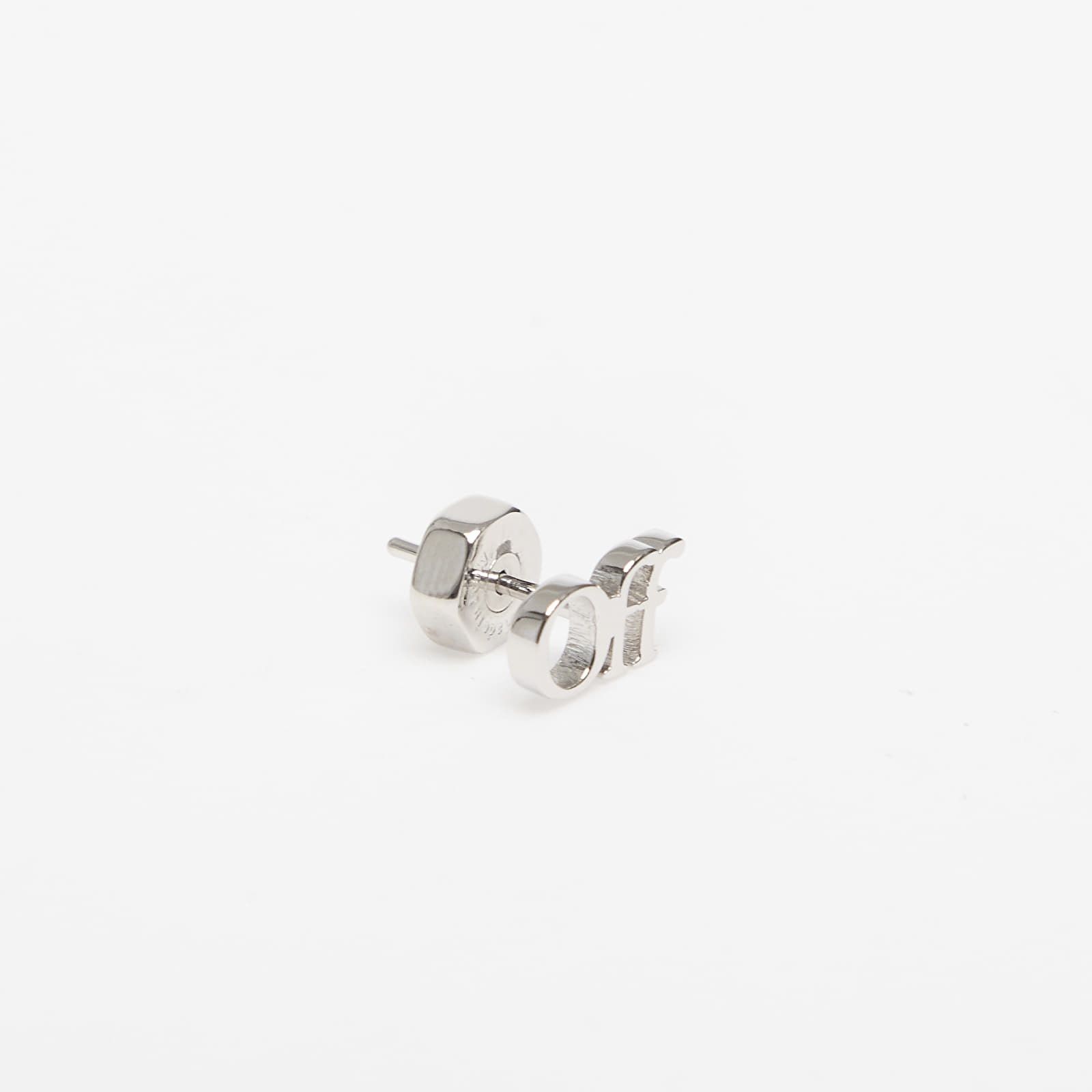 Rotaslietas Off-White Logo Mono Earring Silver/ No Color