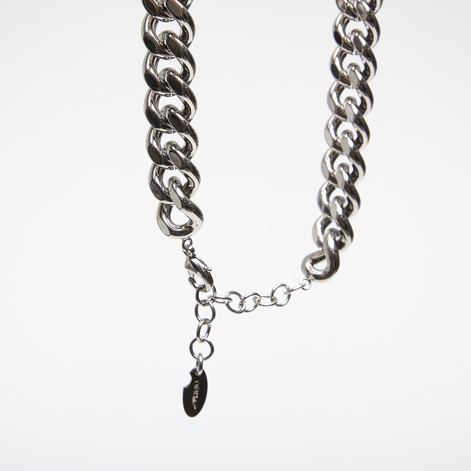 Schmuck Off-White Enamel Arrow Necklace Silver/ Black