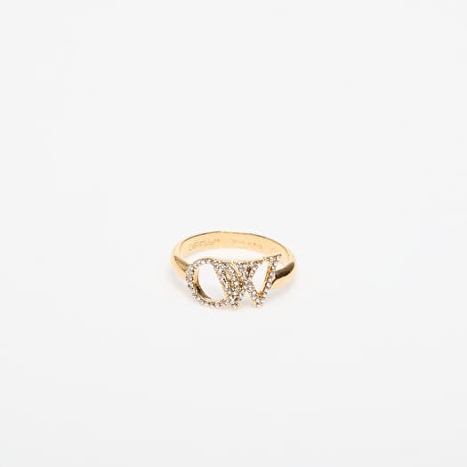 Off-White Ow Ring With Strass Gold/ Silver