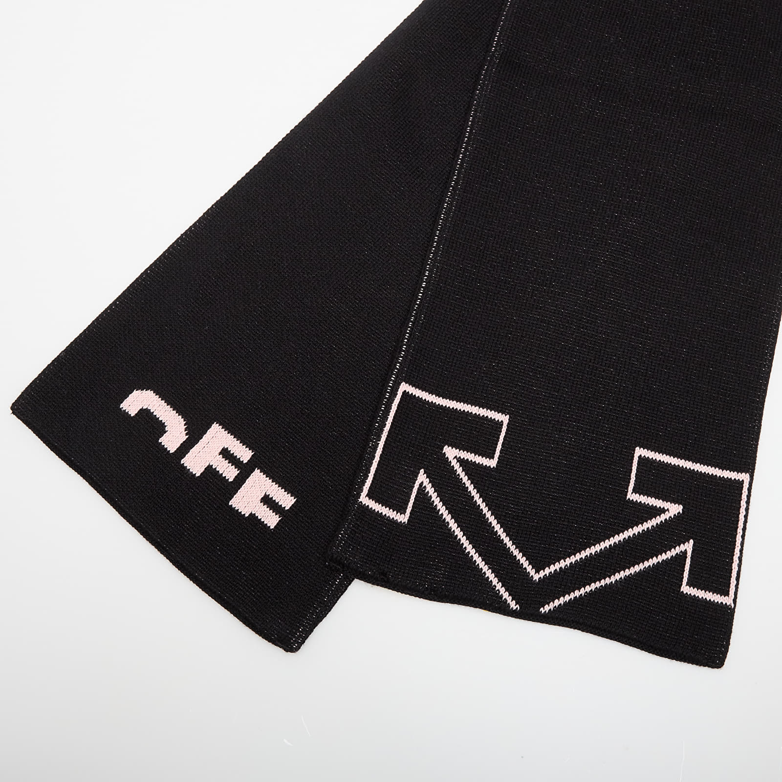 Huivit OFF-WHITE KIDS Type Logo Scarf Black/ Soft Pink
