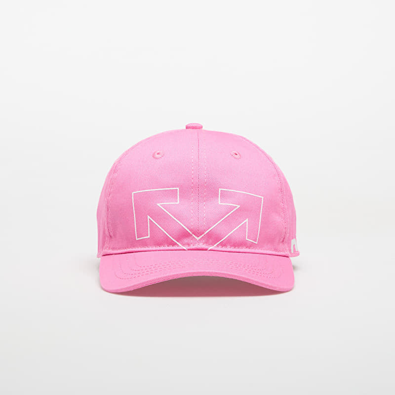 OFF-WHITE KIDS Type Logo Baseball Fuchsia/ White