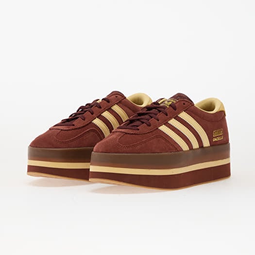 美品☆adidas Originals GAZELLE STACK W Women's shoes adidas Gazelle Stack W Fox Brown/ Orange Tint/ Gum