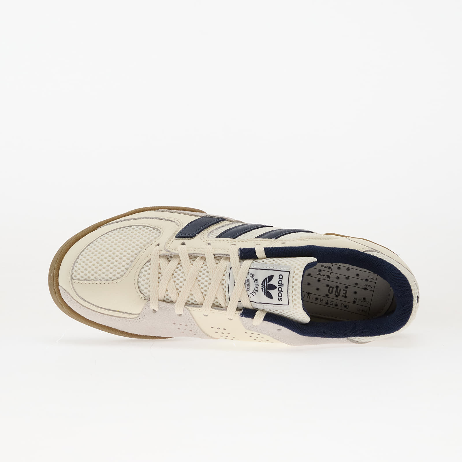 Herren Sneaker und Schuhe adidas Fechten Indoor Consortium Off White/ Collegiate Navy/ Crystal White