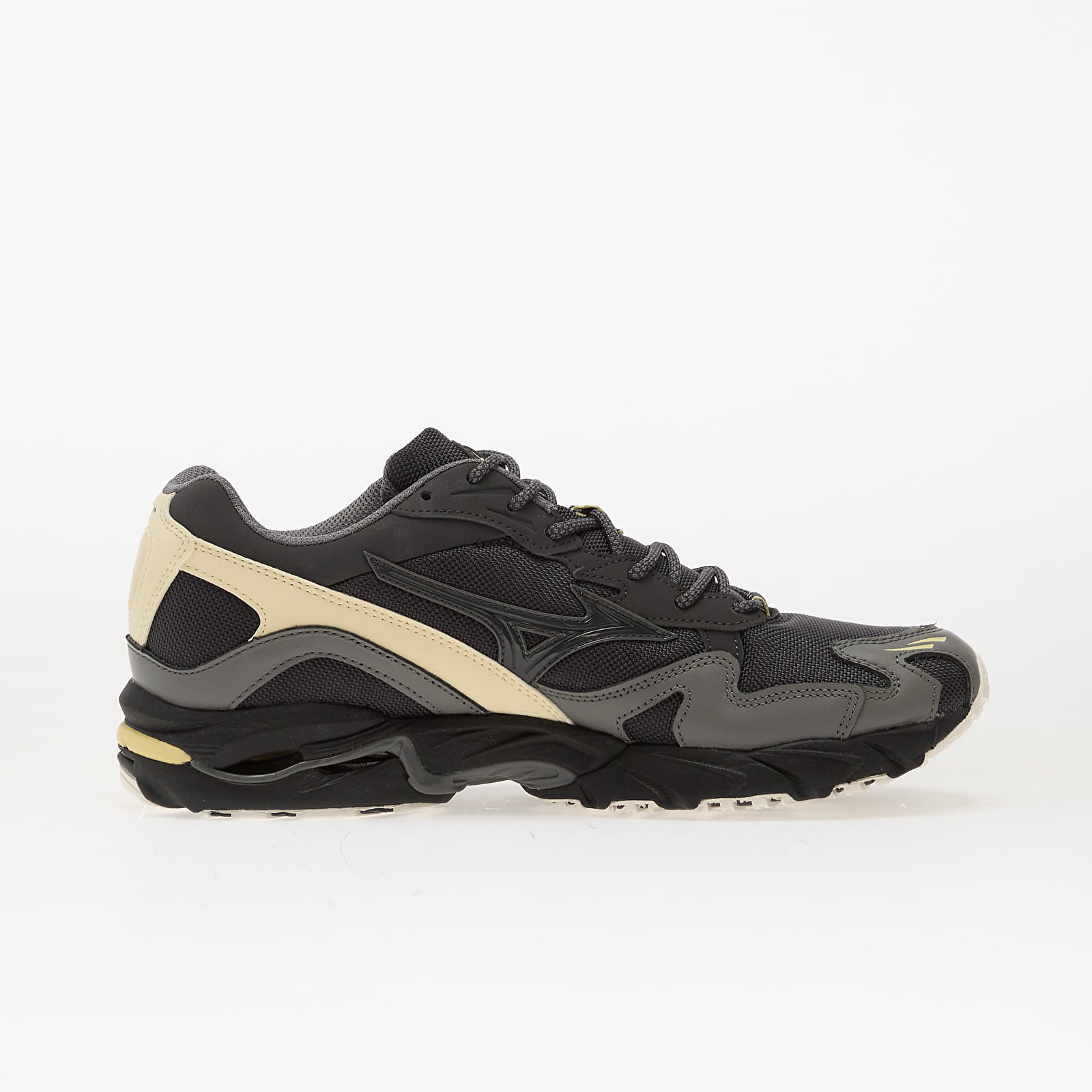 Herren Sneaker und Schuhe Mizuno Wave Rider 10 Cordura Black Sand/ Quiet Shade/ Banana Crape