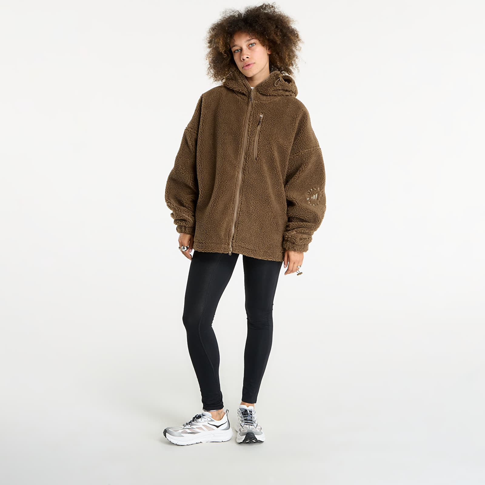 Jakne  adidas By Stella McCartney Full-Zip Winter Fleece Brown Moss/ Wild Brown
