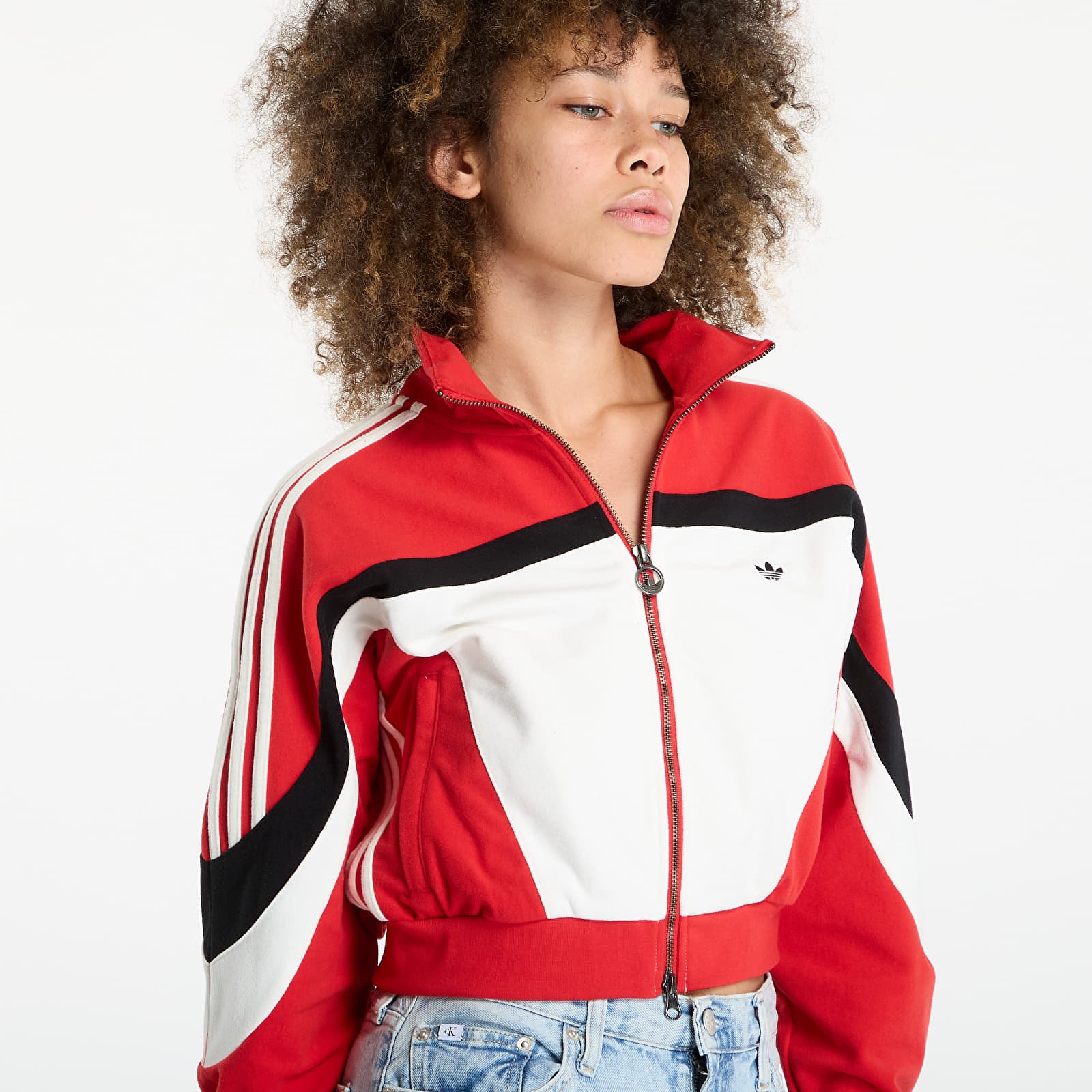 Dukserice adidas Blocking Track Top Better Scarlet