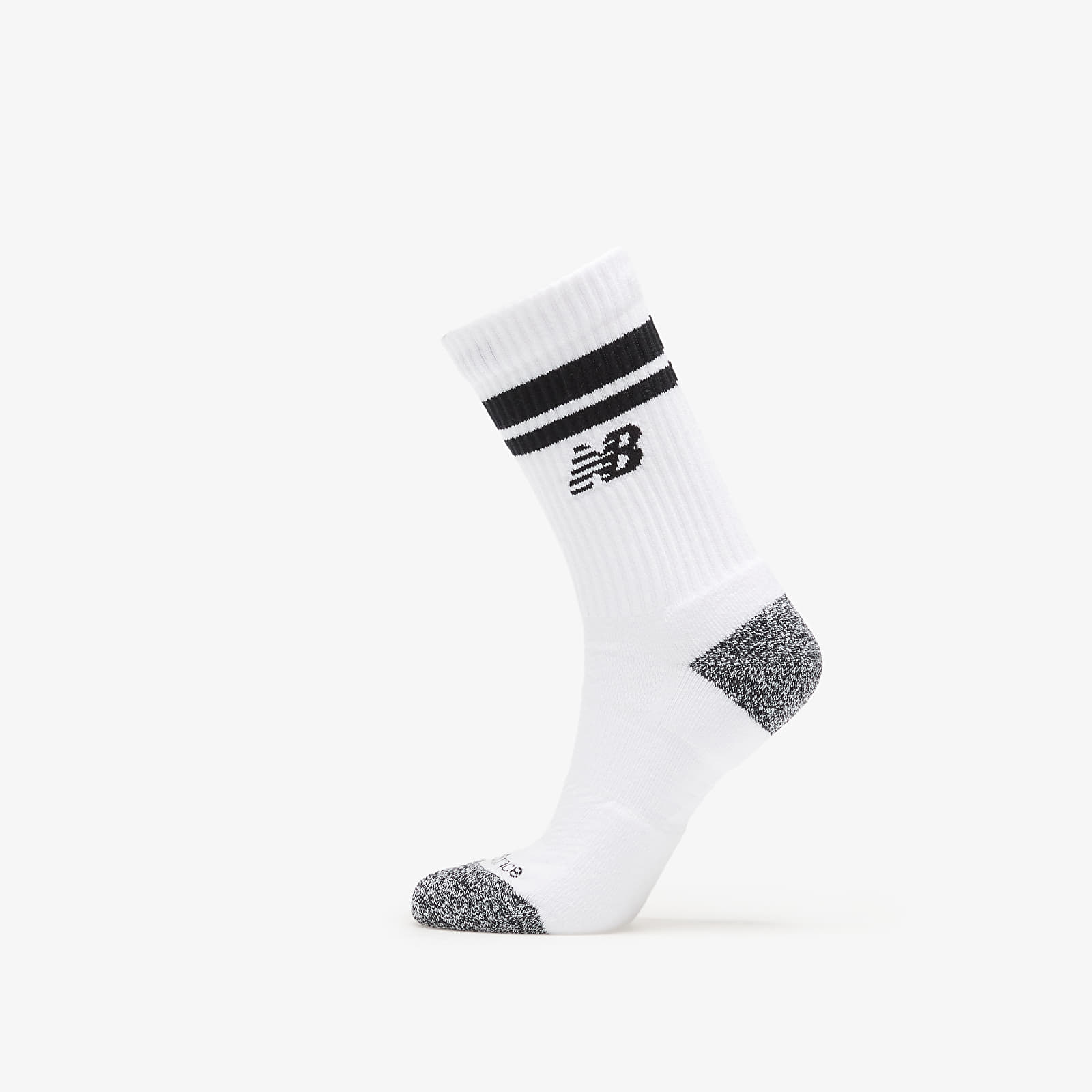 Socken - Männer New Balance Active Lifestyle Striped Crew Socks 3-Pack White/ Black/ Grey