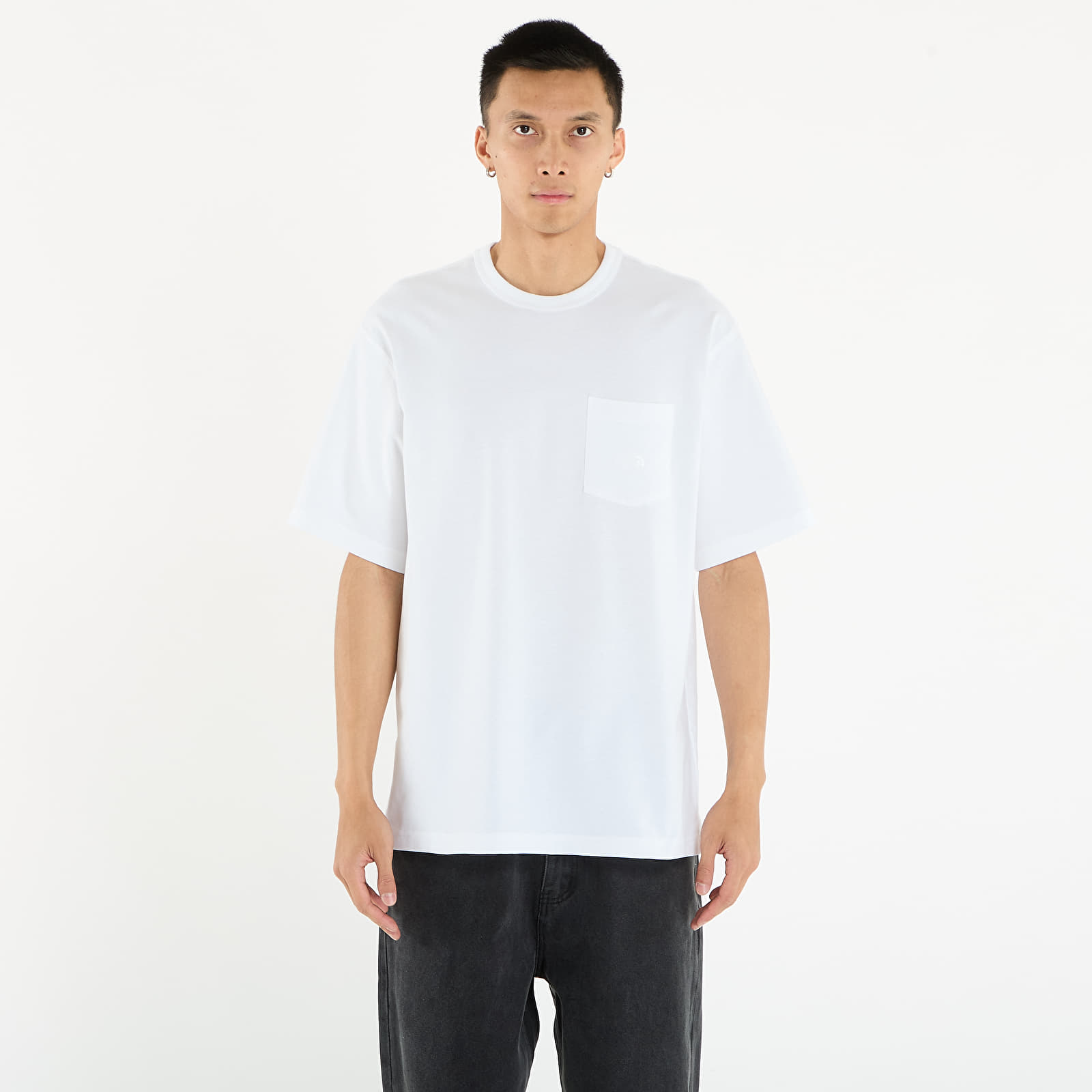 Pánske tričká The North Face M Dome Relaxed Ss Pocket Tee TNF White