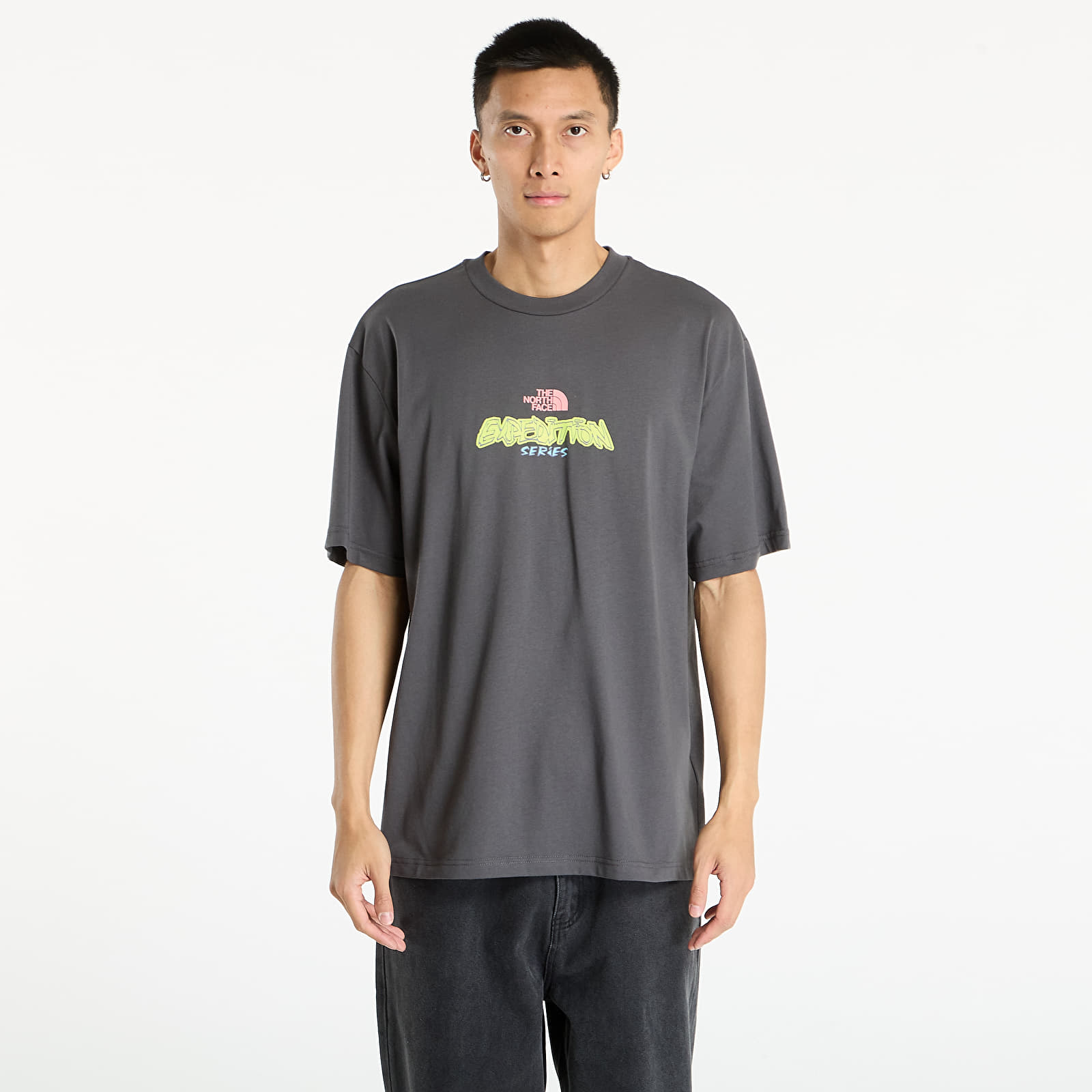 Majice T-shirt The North Face U Expedition Celebration Oversized S/S Tee UNISEX Anthracite Grey