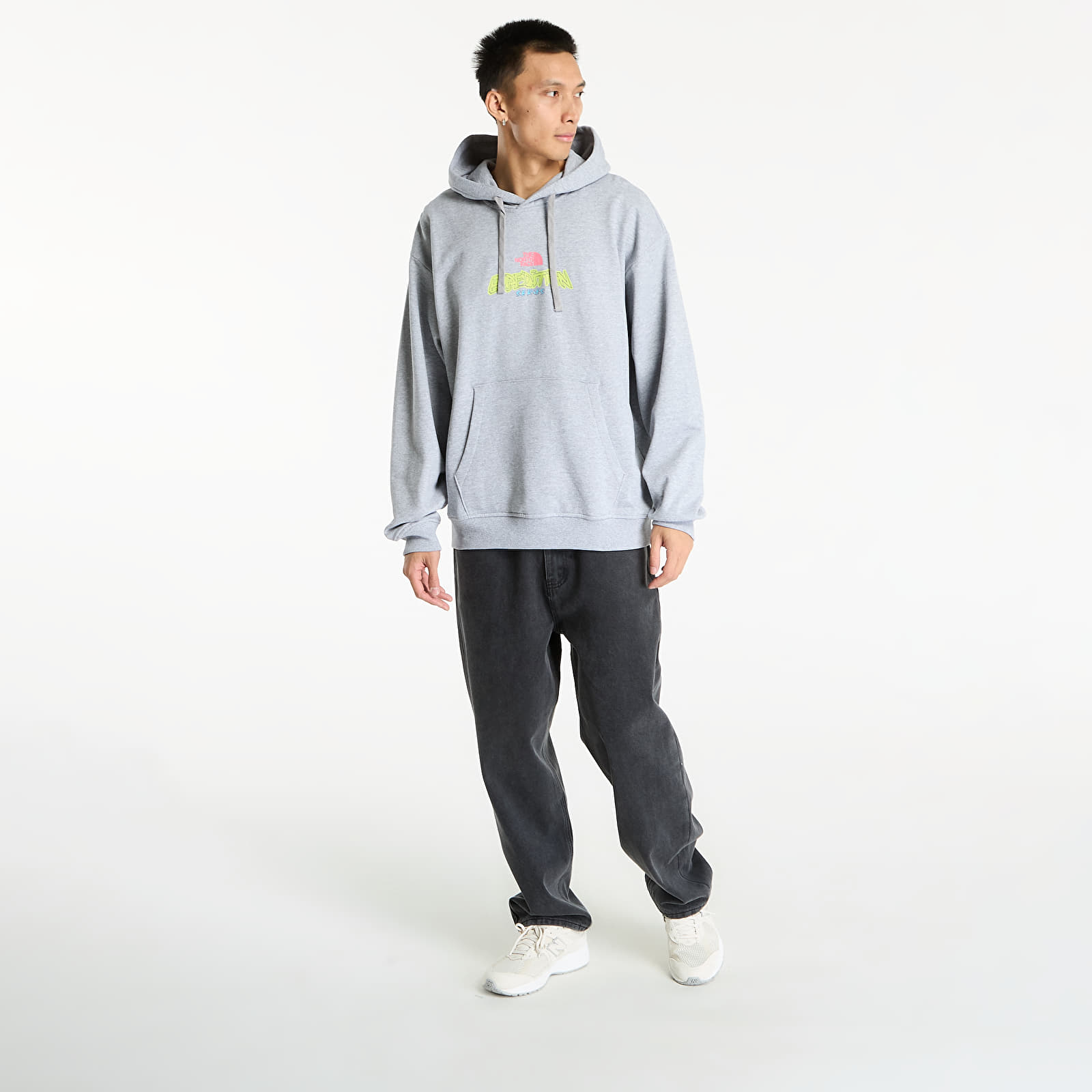 Puloverji   The North Face U Expedition Celebration Oversized Hoodie UNISEX Light Grey Heather