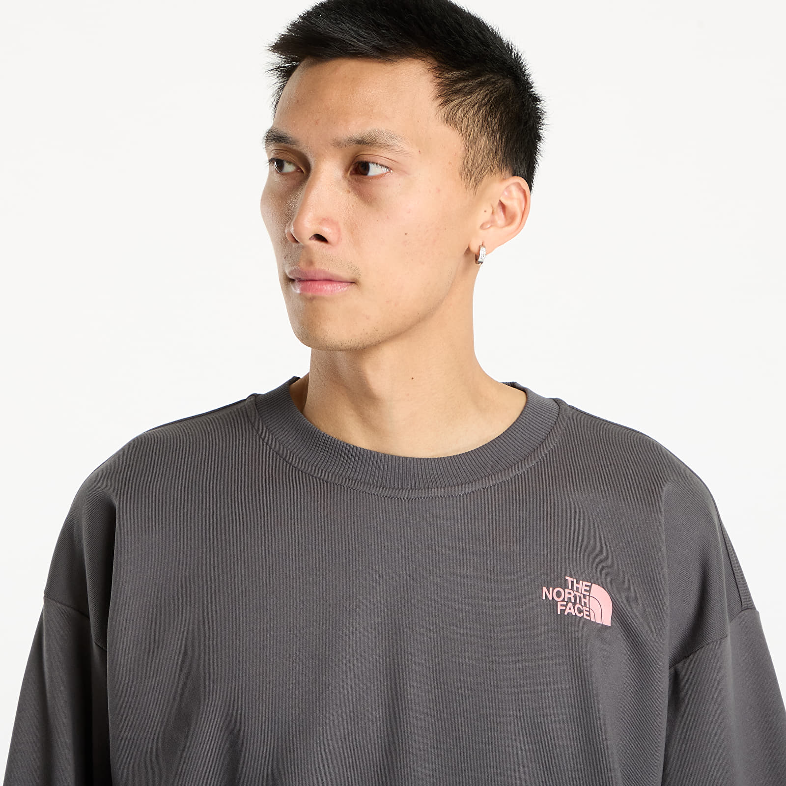 Dukserice The North Face U Expedition Celebration Oversized Crew UNISEX Anthracite Grey
