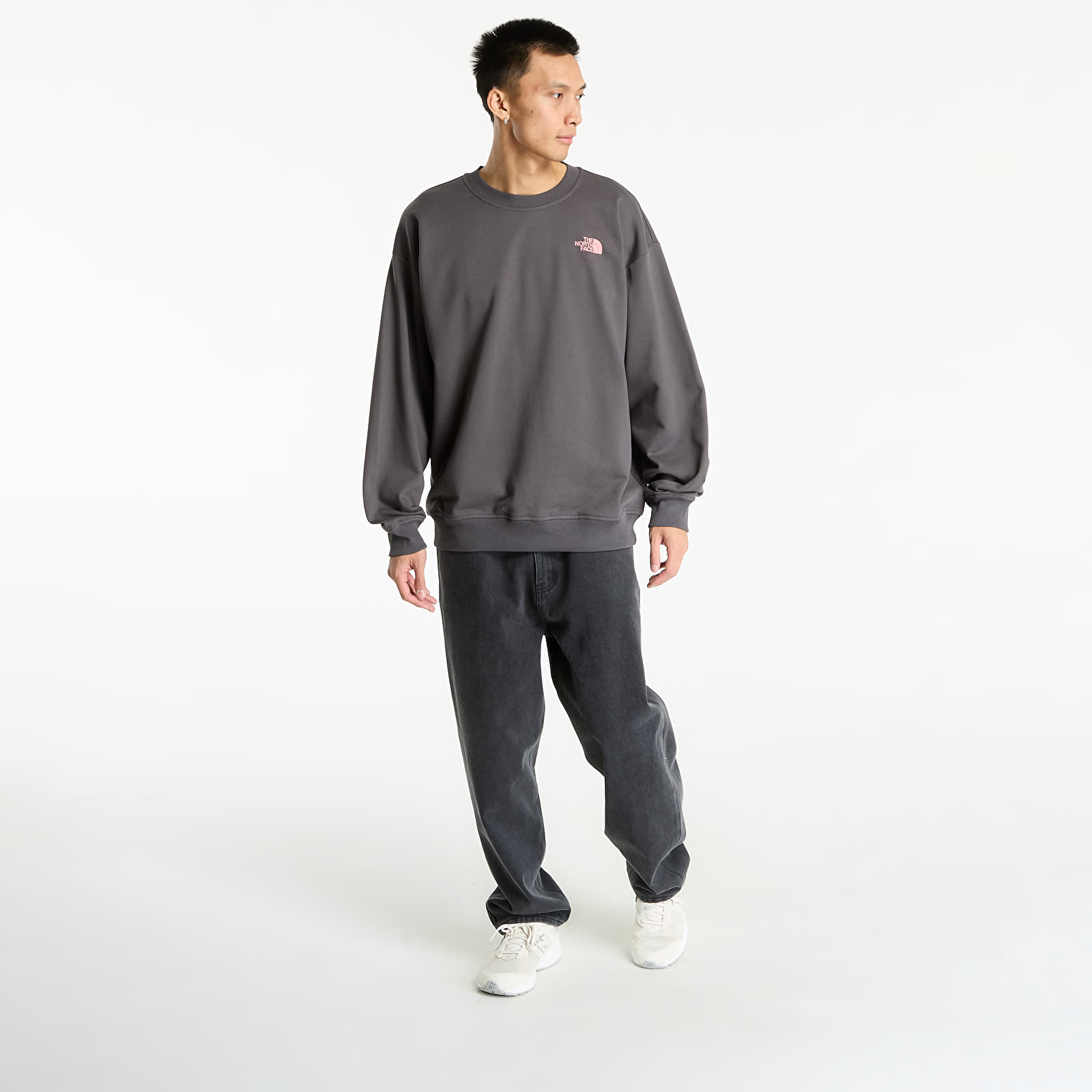 Dukserice The North Face U Expedition Celebration Oversized Crew UNISEX Anthracite Grey