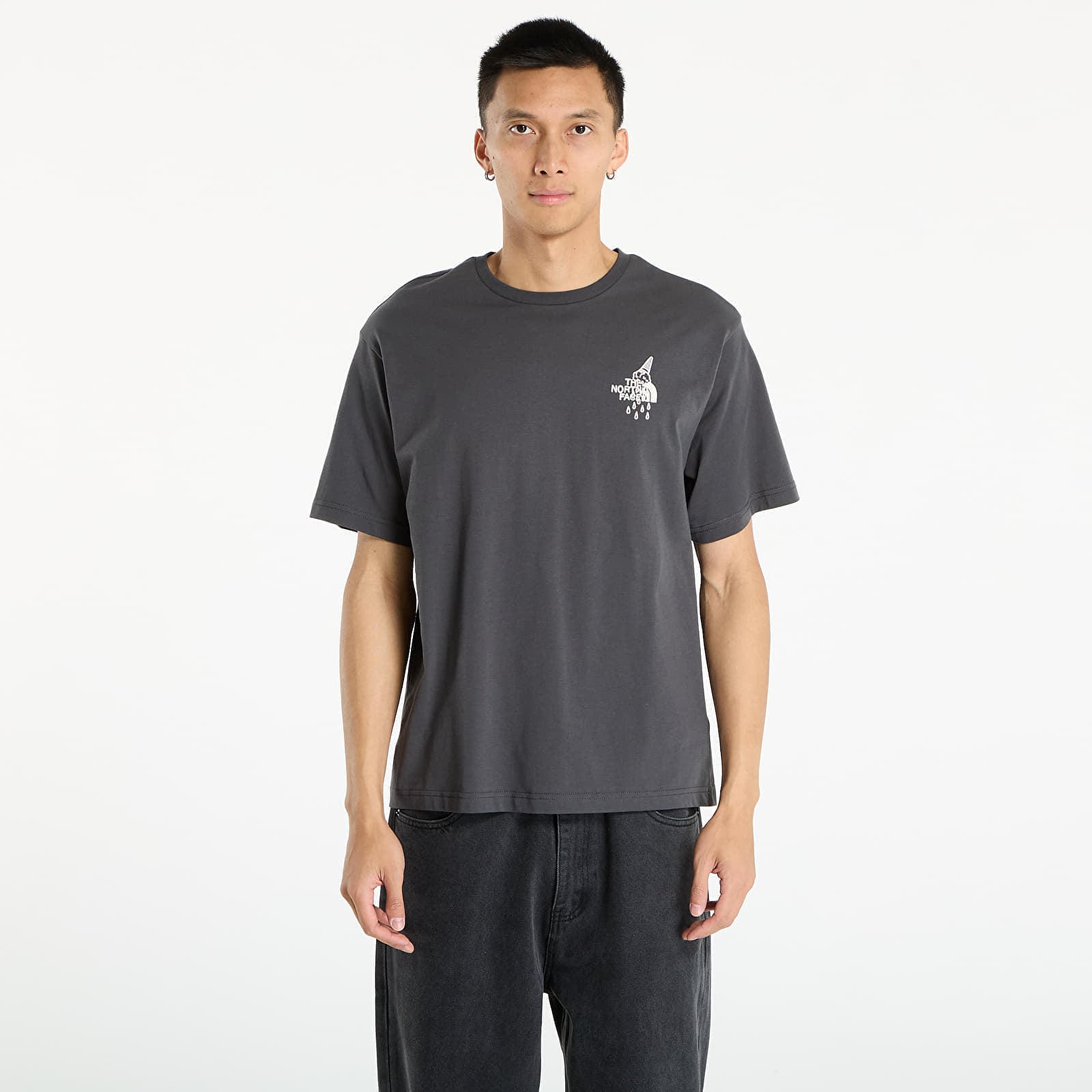 Tricou The North Face U Powder Days Relaxed S/S Tee Graphic UNISEX Asphalt Grey M