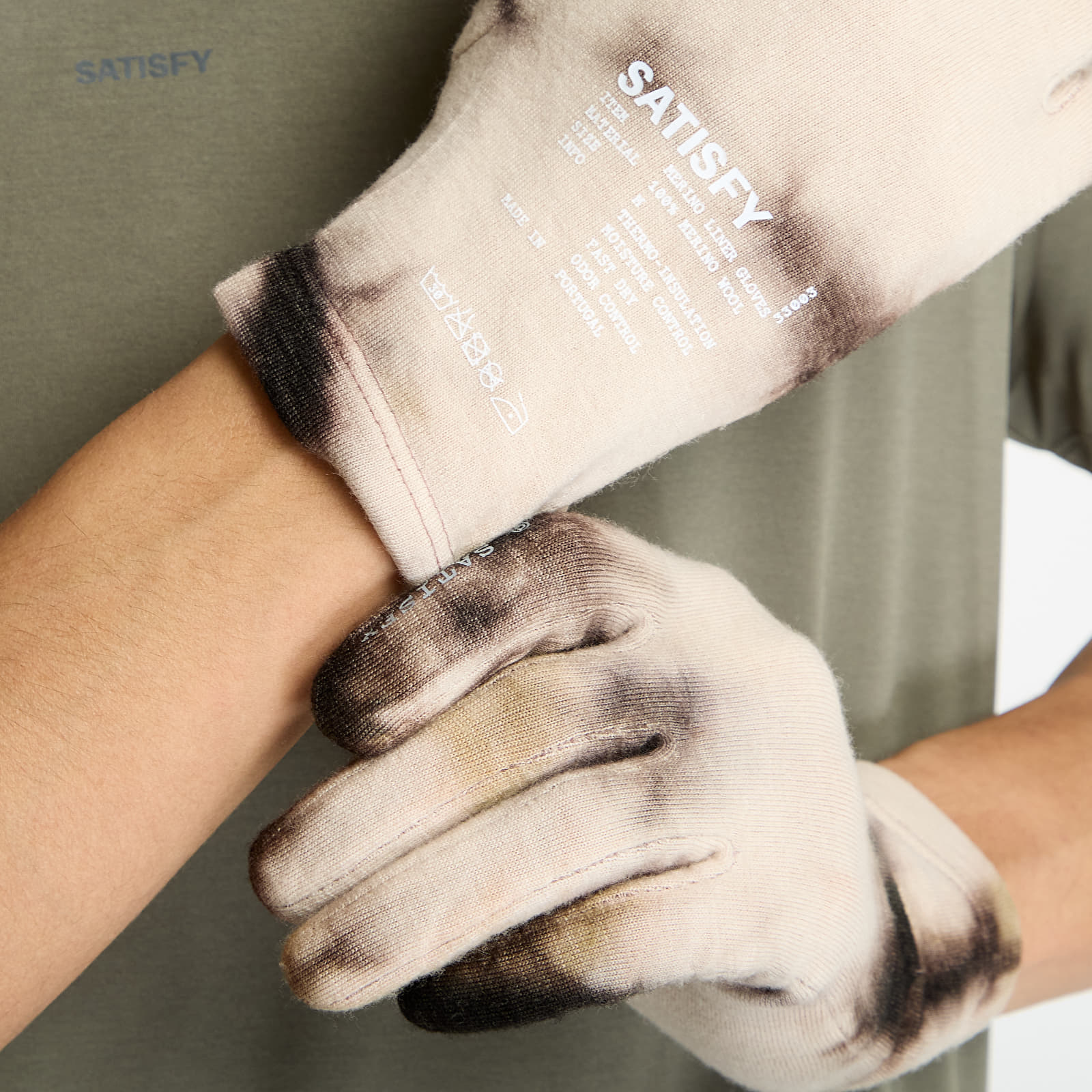 Rukavice Satisfy CloudMerino Liner Gloves Batik Falcon