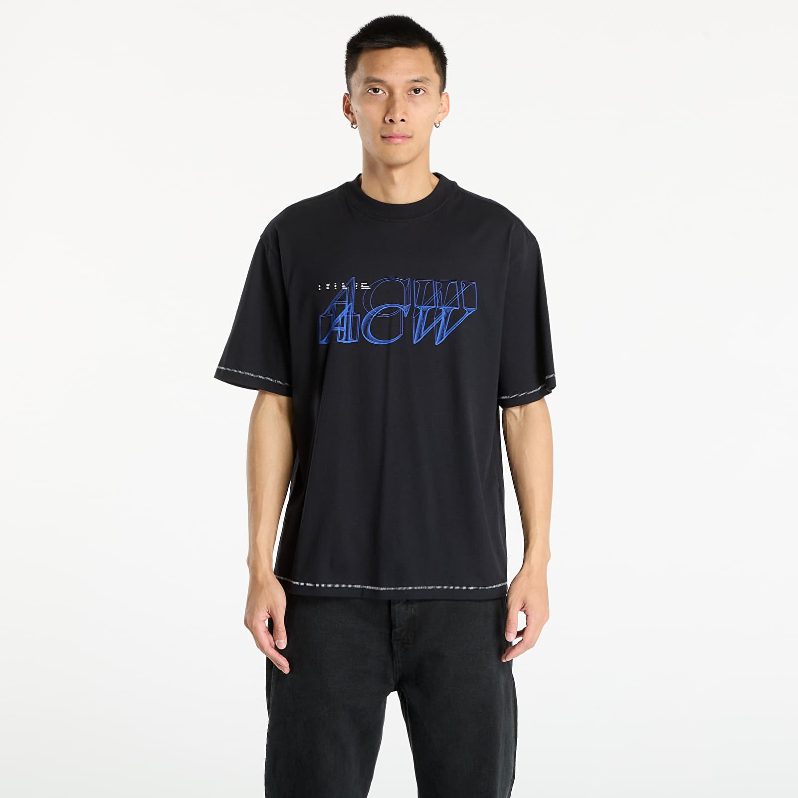 T-Shirts A-COLD-WALL* Serif Tshirt Black