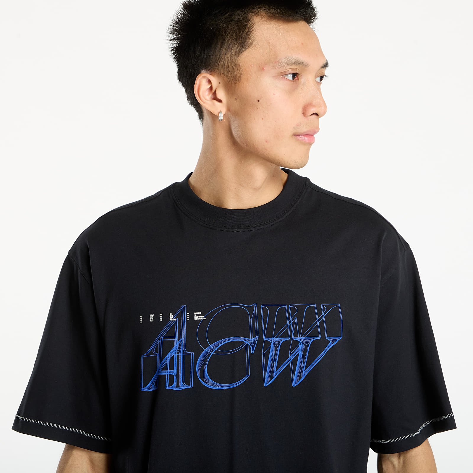 T-Shirts A-COLD-WALL* Serif Tshirt Black