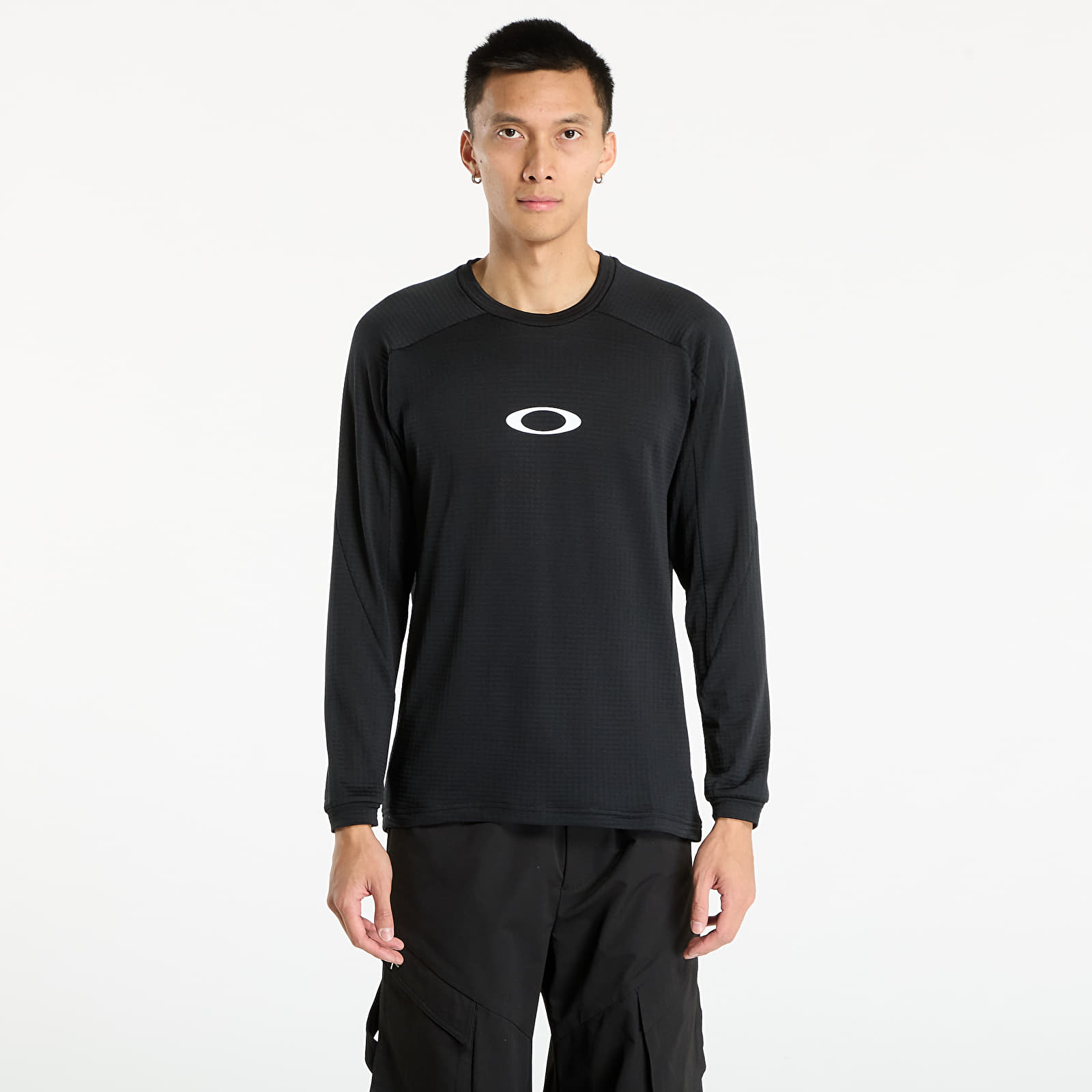Puloverji OAKLEY Enhance Light Grid L/S Crew 5.7 Blackout