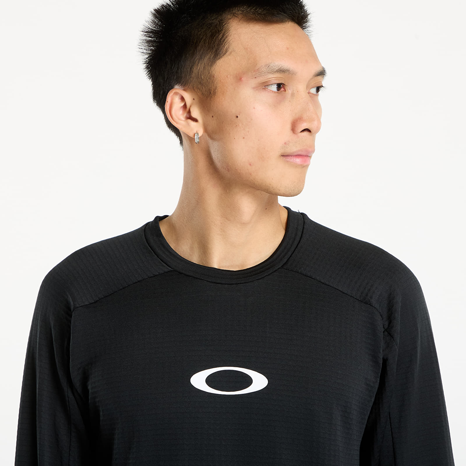 Puloverji OAKLEY Enhance Light Grid L/S Crew 5.7 Blackout