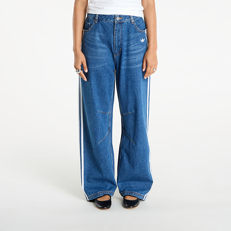 Blugi adidas Originals Baggy GFX Denim Dark Blue/ Grey Two