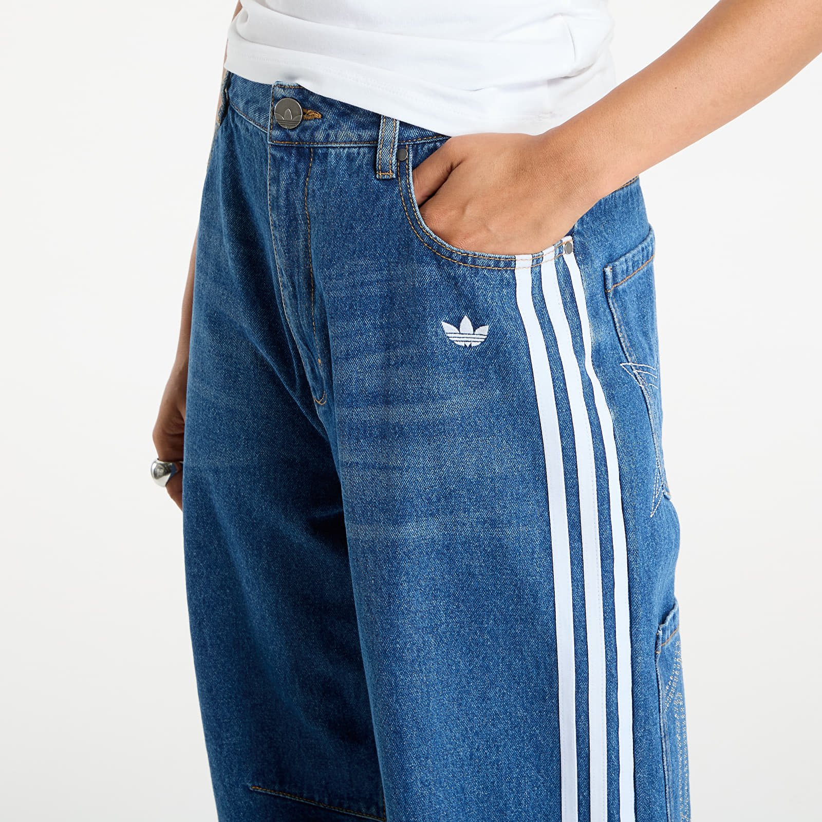 Jeans adidas Originals Baggy GFX Denim Dark Blue/ Grey Two