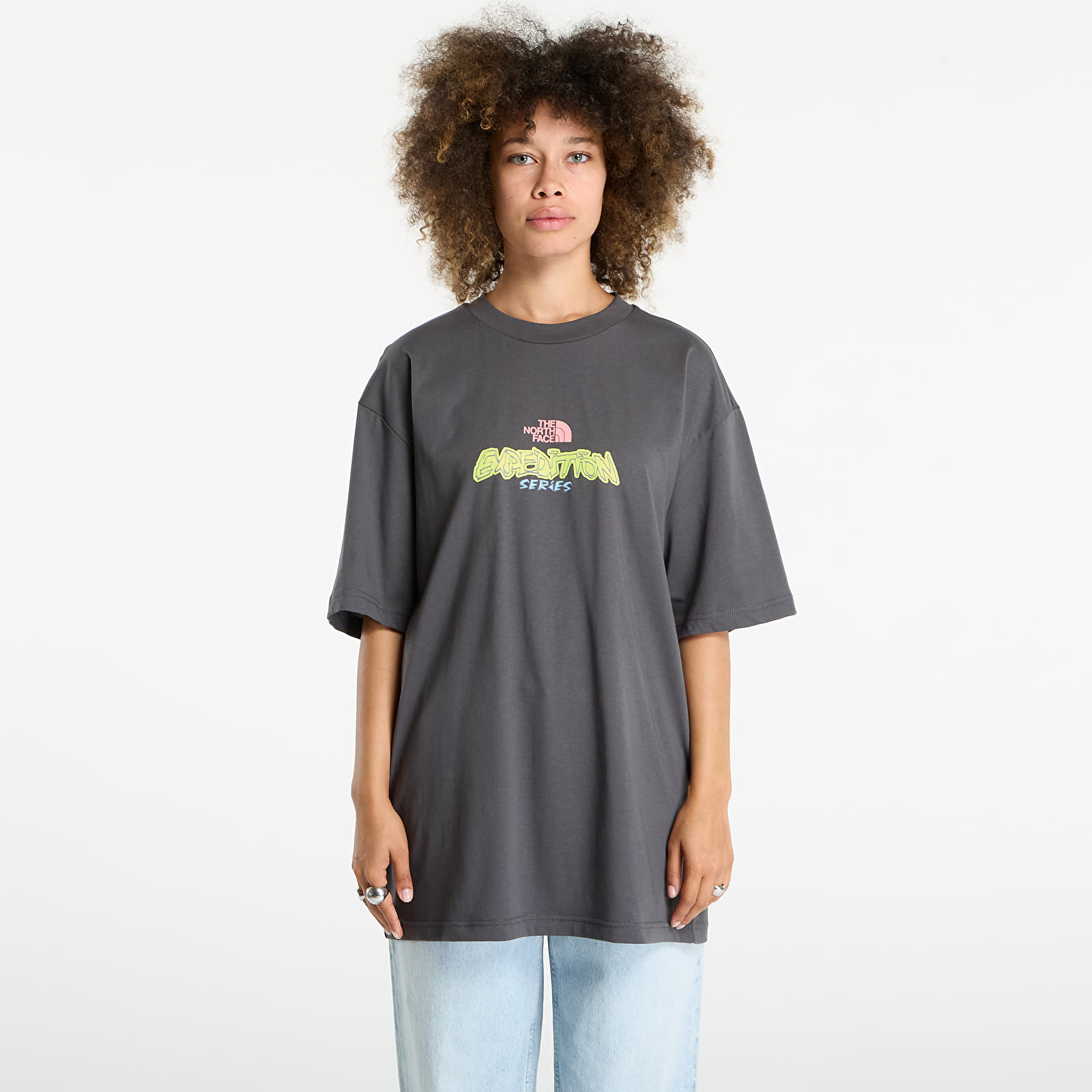 T-shirts The North Face U Expedition Celebration Oversized S/S Tee UNISEX Anthracite Grey