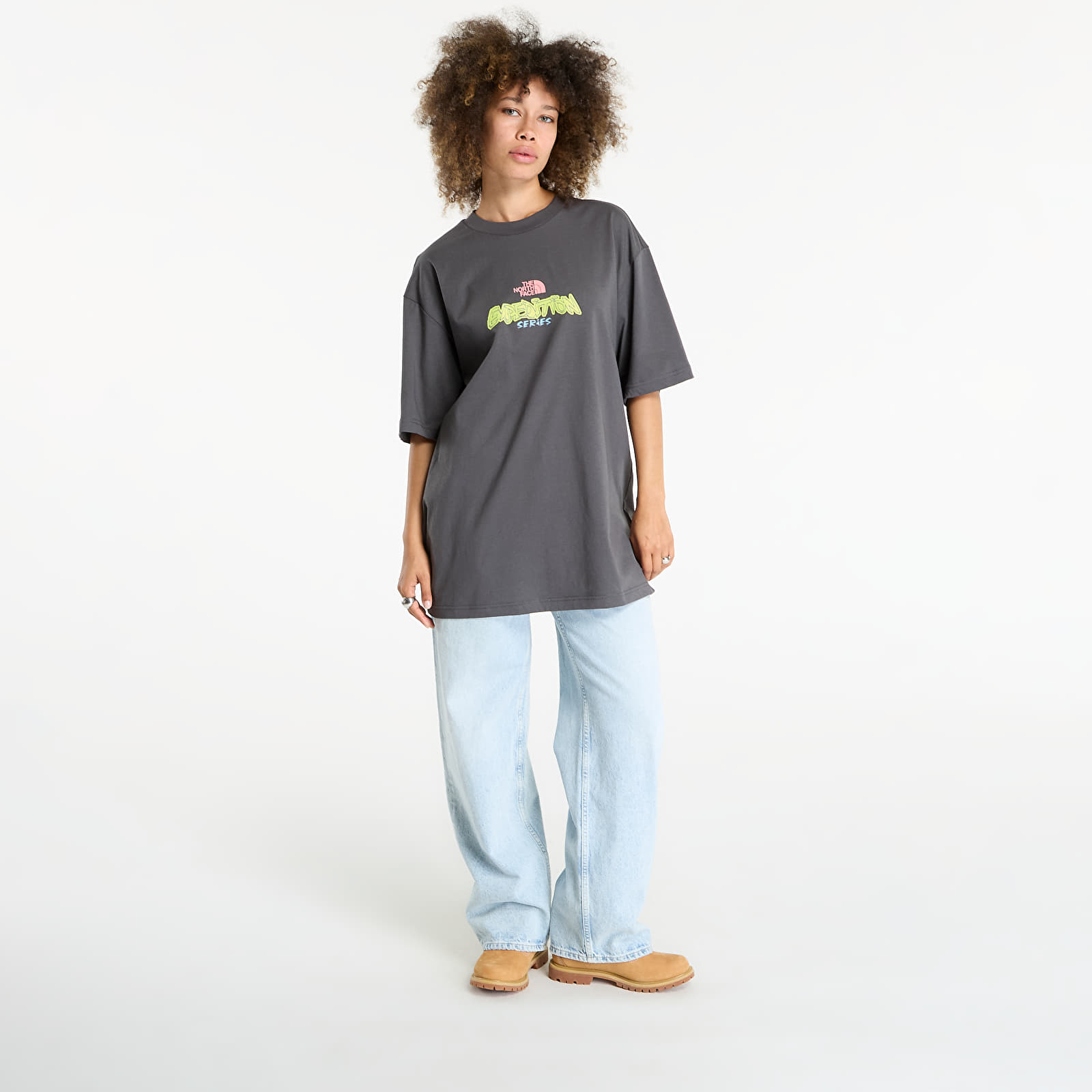T-shirts The North Face U Expedition Celebration Oversized S/S Tee UNISEX Anthracite Grey