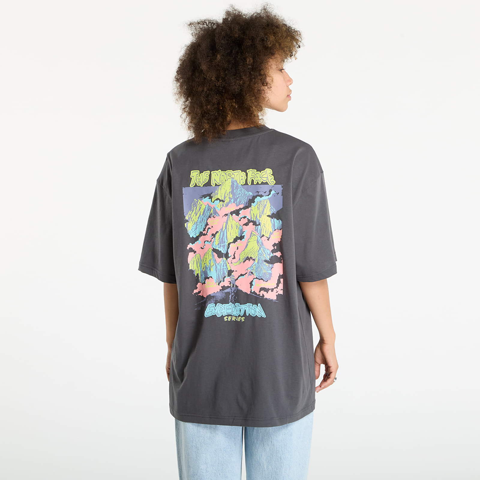 T-shirts The North Face U Expedition Celebration Oversized S/S Tee UNISEX Anthracite Grey