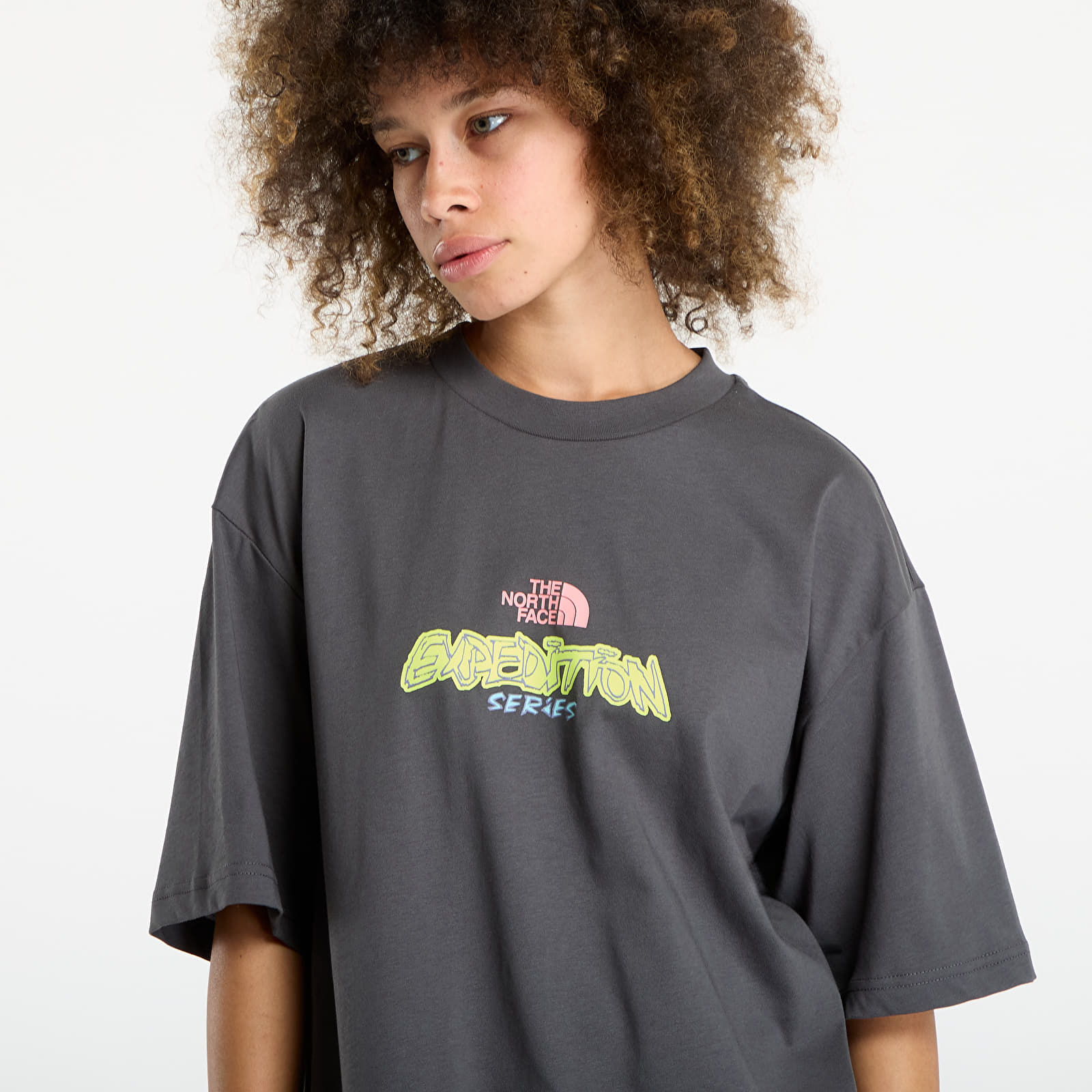 T-shirts The North Face U Expedition Celebration Oversized S/S Tee UNISEX Anthracite Grey