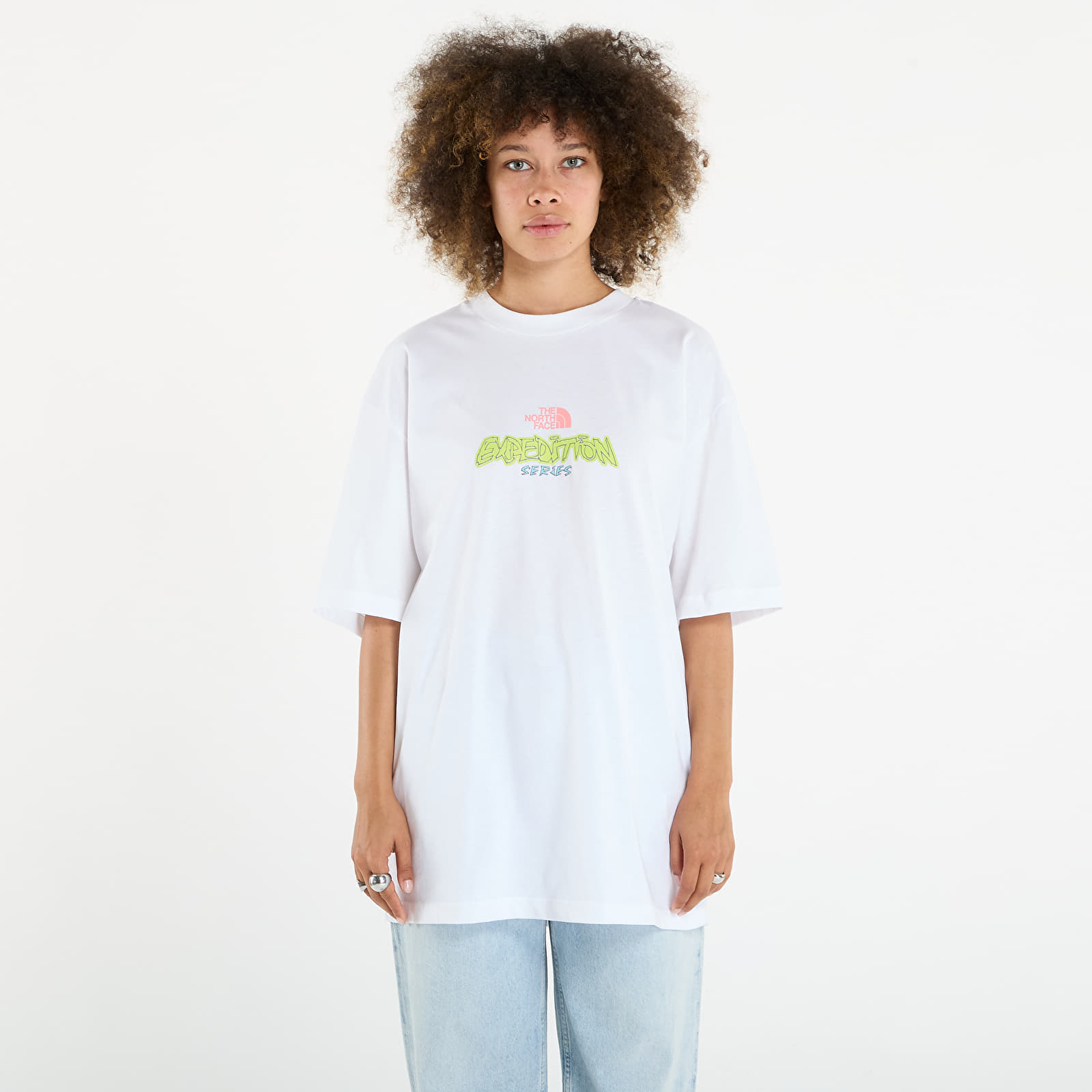 T-shirts The North Face U Expedition Celebration Oversized S/S Tee UNISEX TNF White