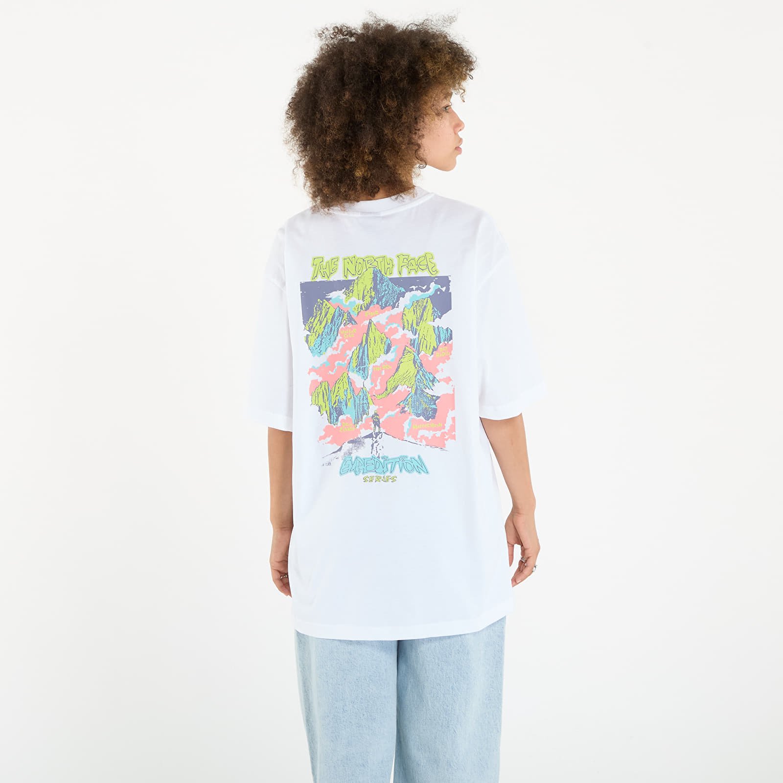 T-shirts The North Face U Expedition Celebration Oversized S/S Tee UNISEX TNF White