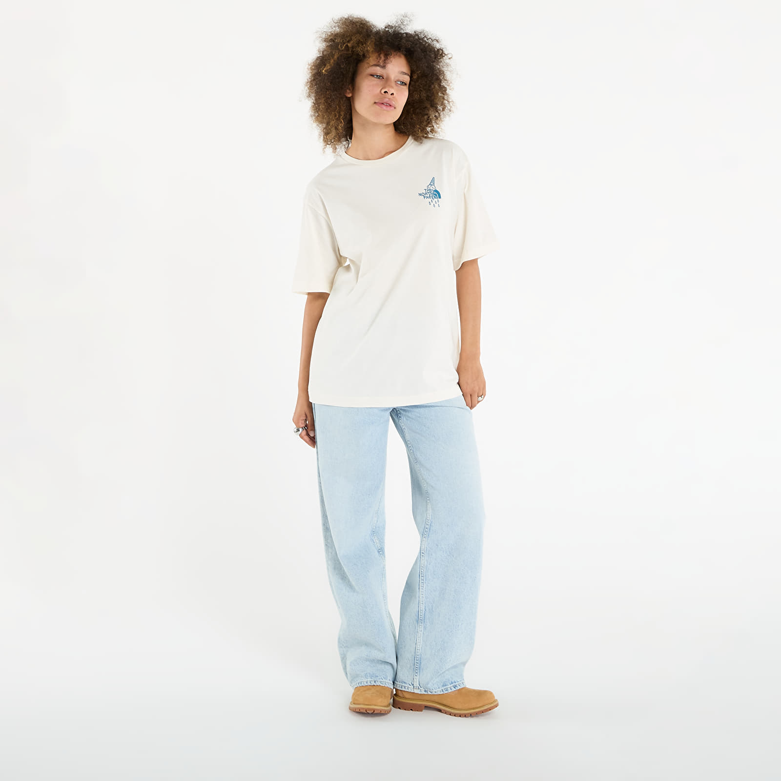 Tričká The North Face U Powder Days Relaxed S/S Tee Graphic UNISEX White Dune