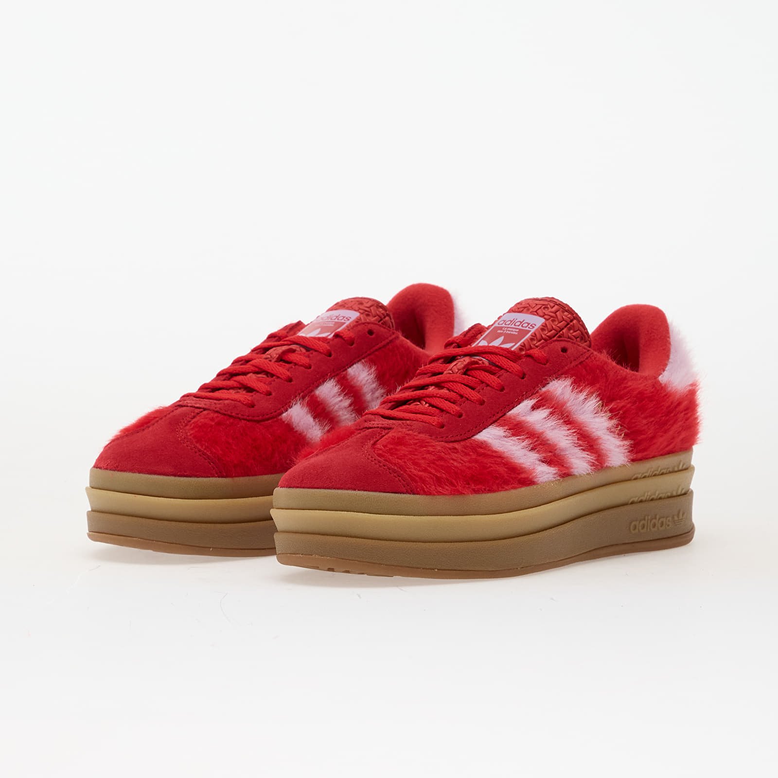 Naisten kengät adidas Gazelle Bold W Better Scarlet/ Bliss Lilac/ Gold Metallic