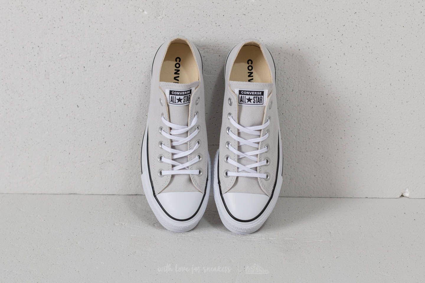 Ženski čevlji Converse Chuck Taylor All Star Lift Ox Mouse/ White/ Black
