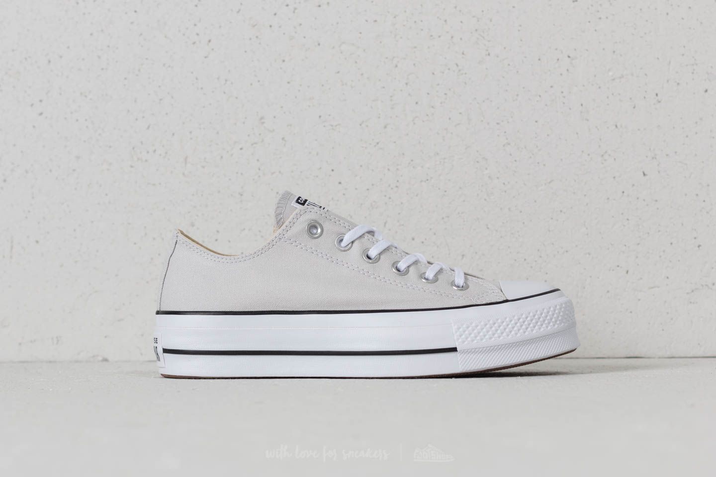 Ženski čevlji Converse Chuck Taylor All Star Lift Ox Mouse/ White/ Black