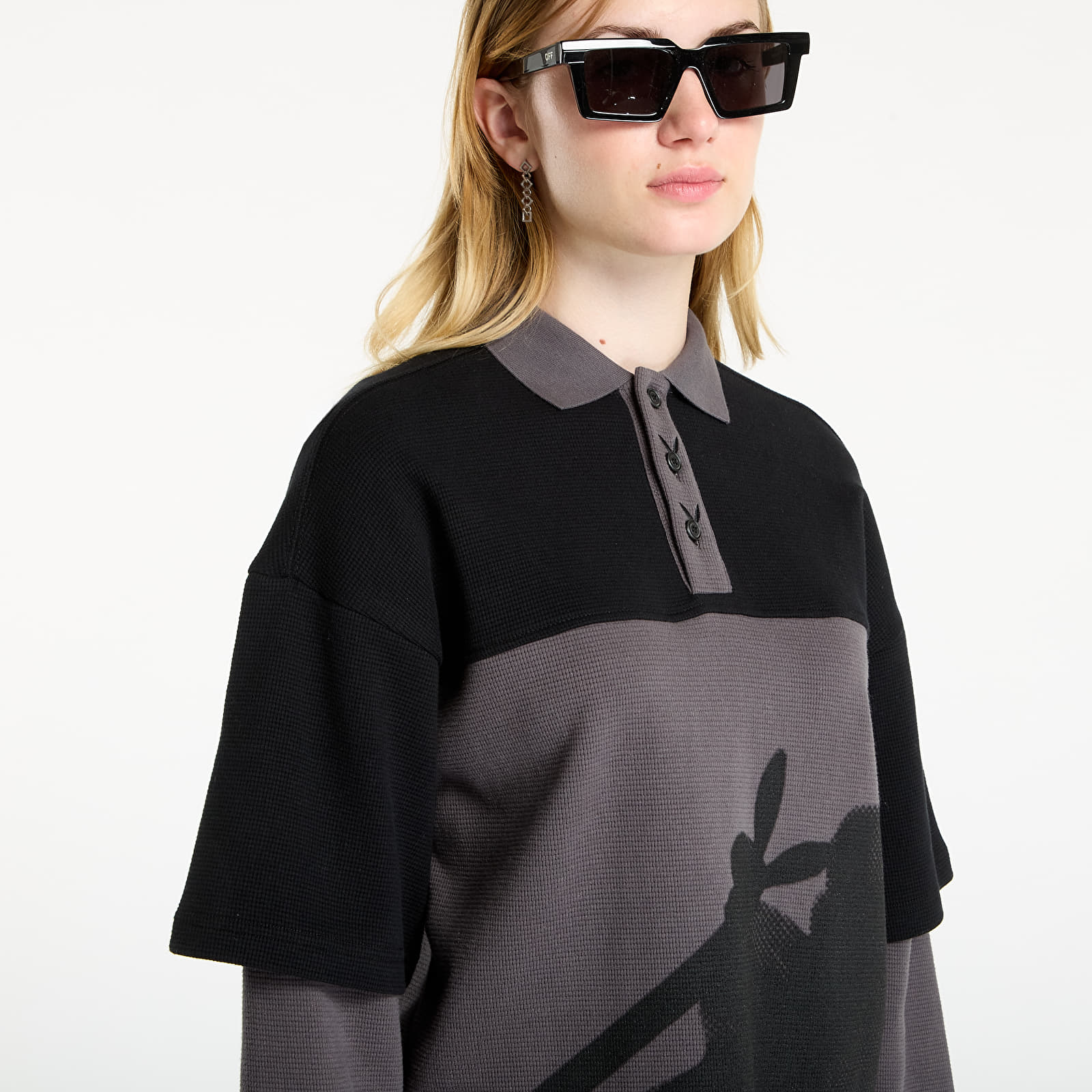 T-paidat Playboy x FTSHP Double Sleeve Polo UNISEX Black