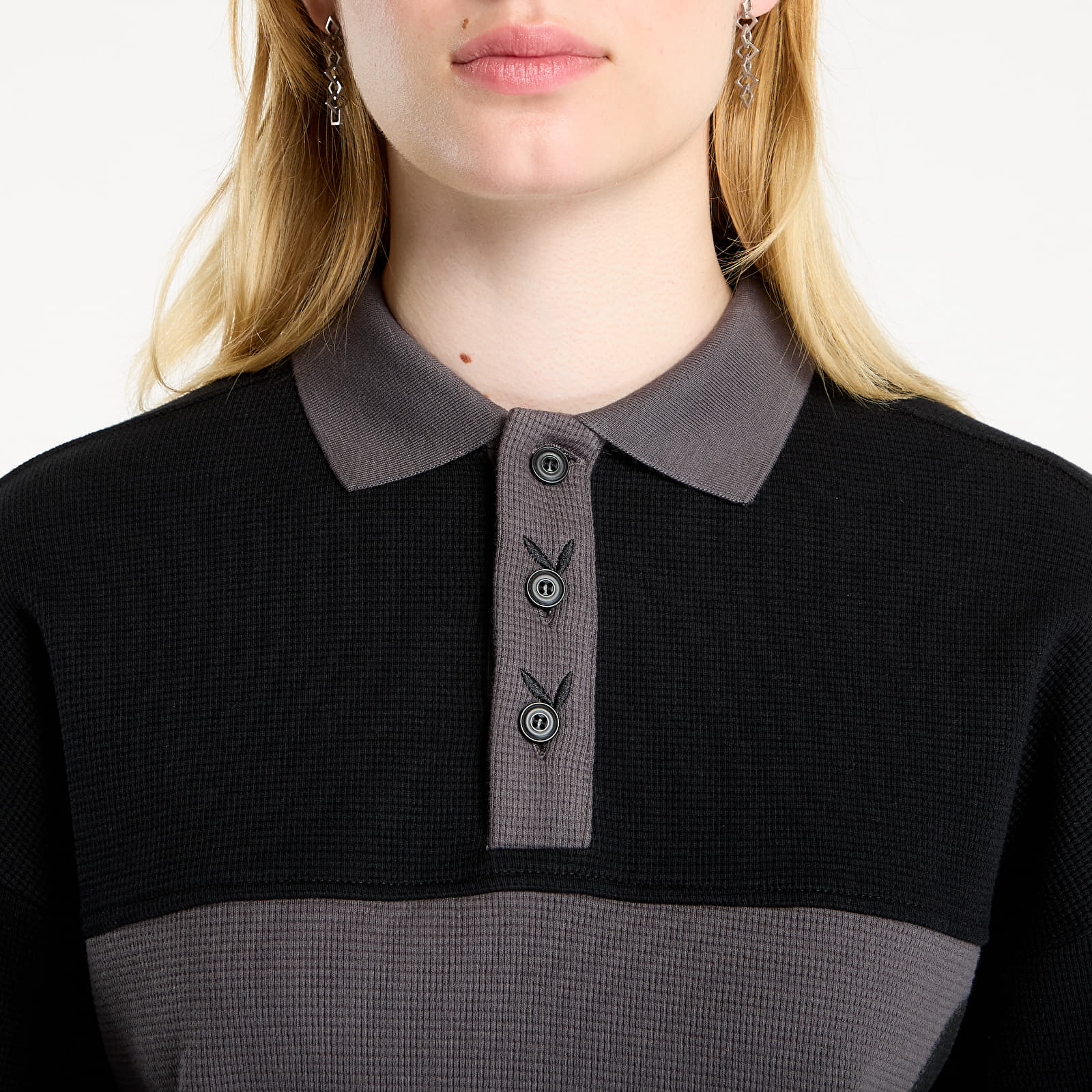 T-paidat Playboy x FTSHP Double Sleeve Polo UNISEX Black