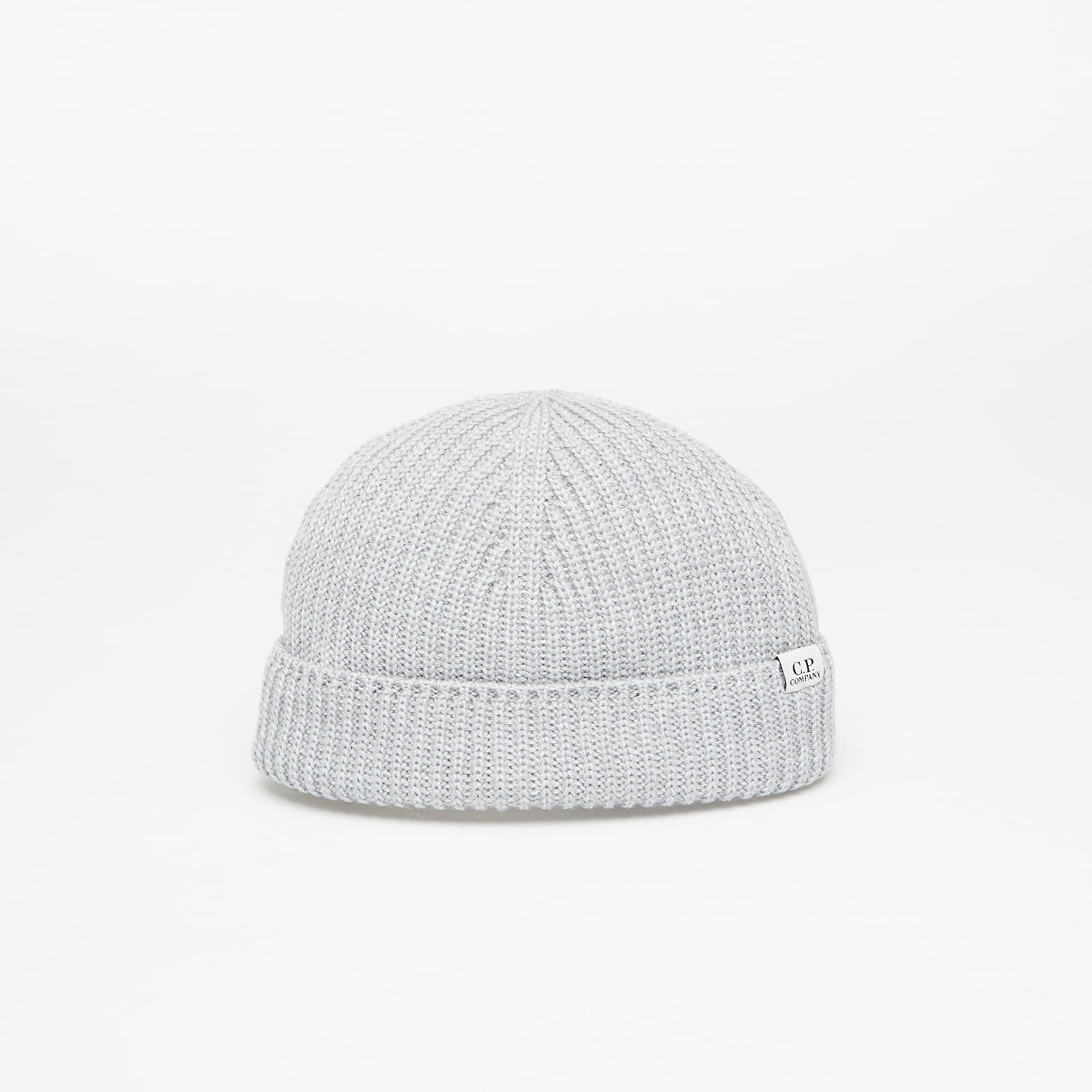 Kape C.P. Company Extrafine Merino Fisherman Beanie Moon Melange Grey