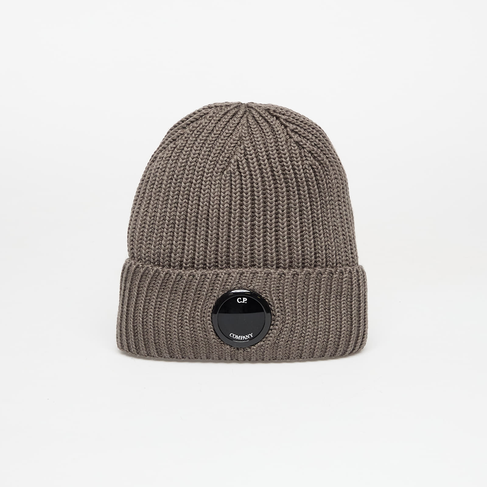 Mützen C.P. Company Extrafine Merino Wool Lens Beanie Walnut Beige