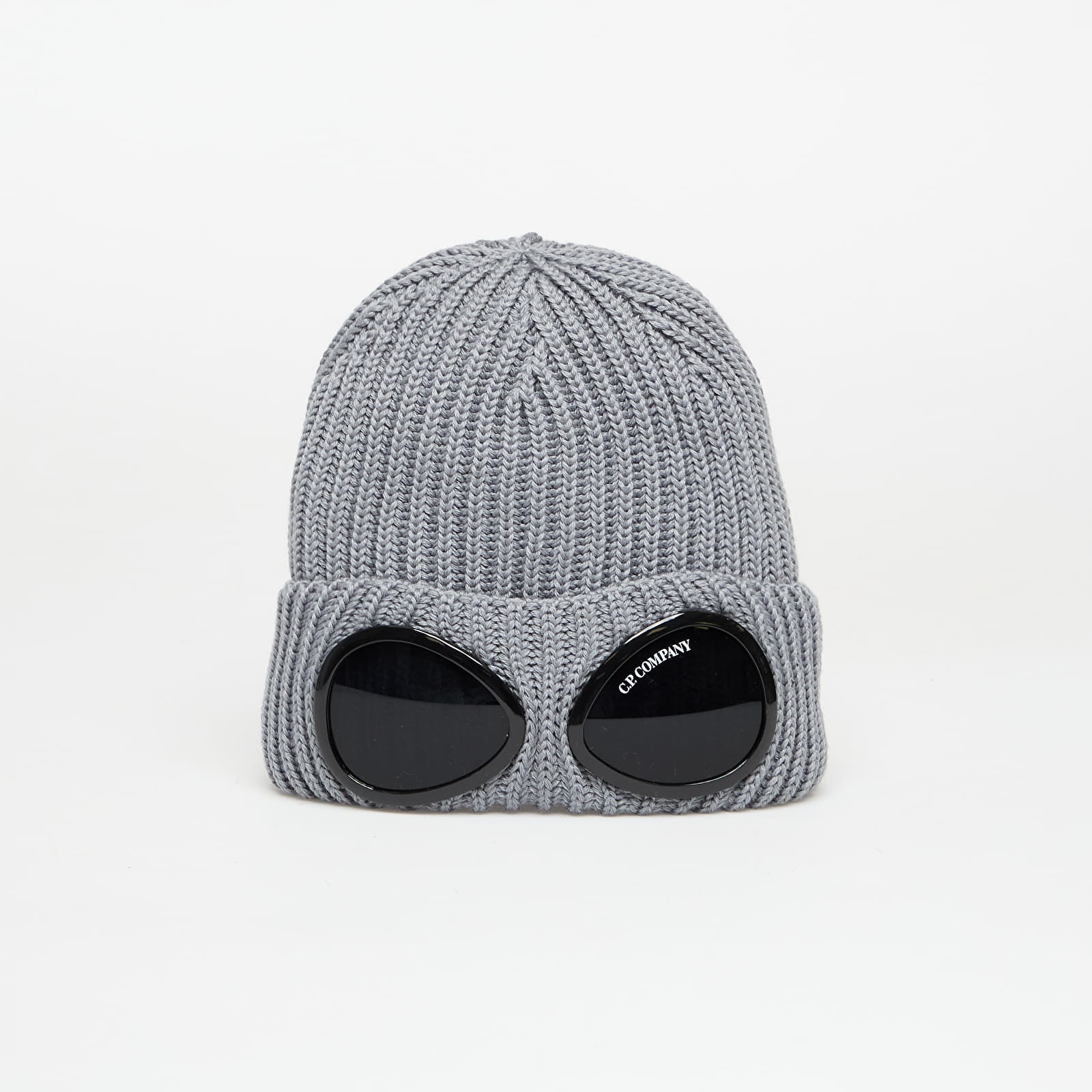 Čiapky C.P. Company Extrafine Merino Wool Goggle Beanie Griffin Grey