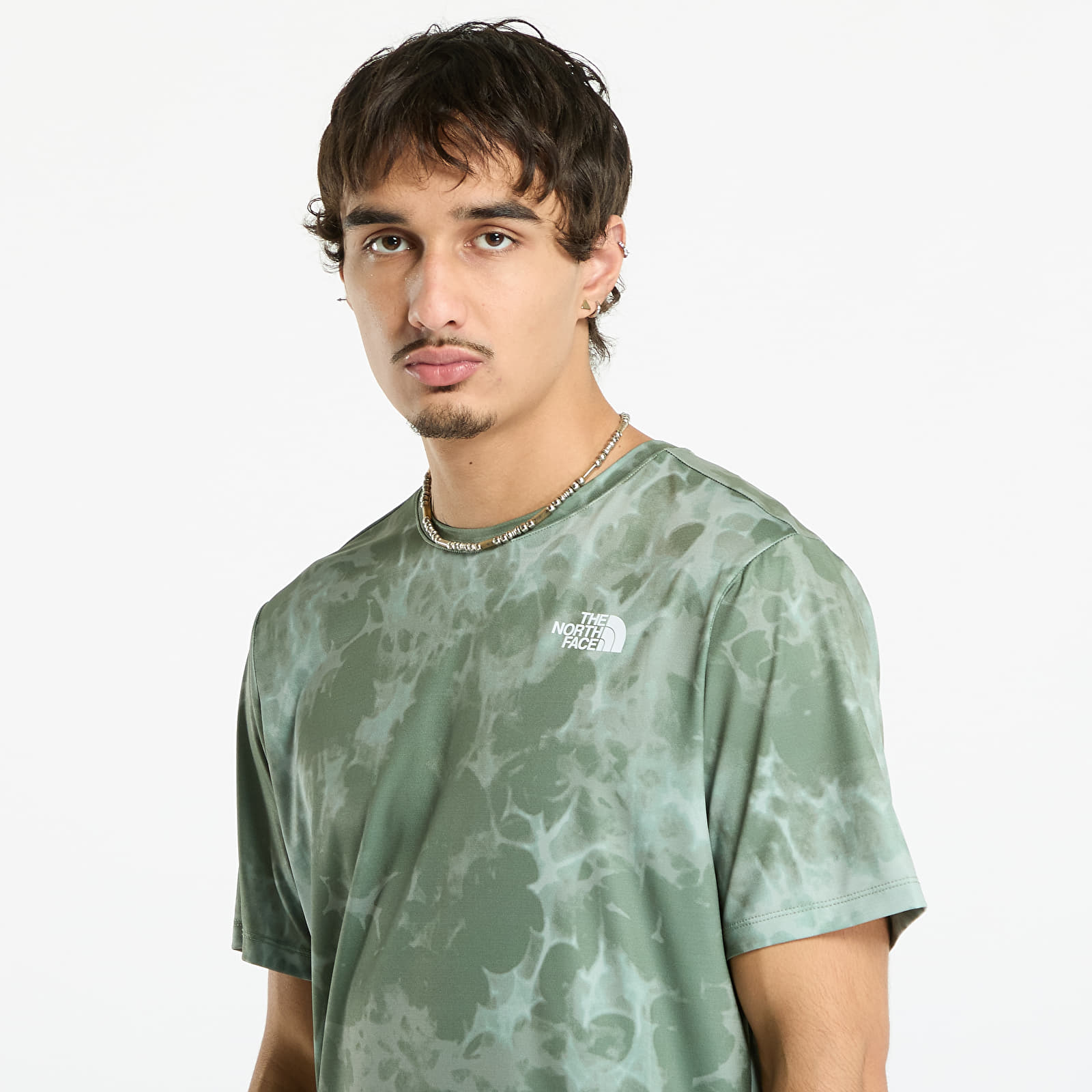 Majice i košulje The North Face M 24/7 Short Sleeves Regular Tee Bark Mist Light Refractions Print