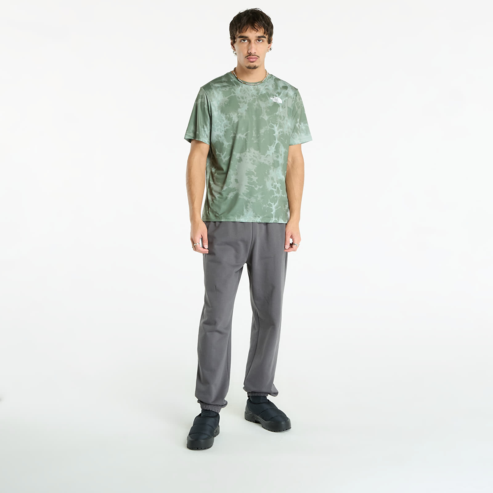 Majice i košulje The North Face M 24/7 Short Sleeves Regular Tee Bark Mist Light Refractions Print