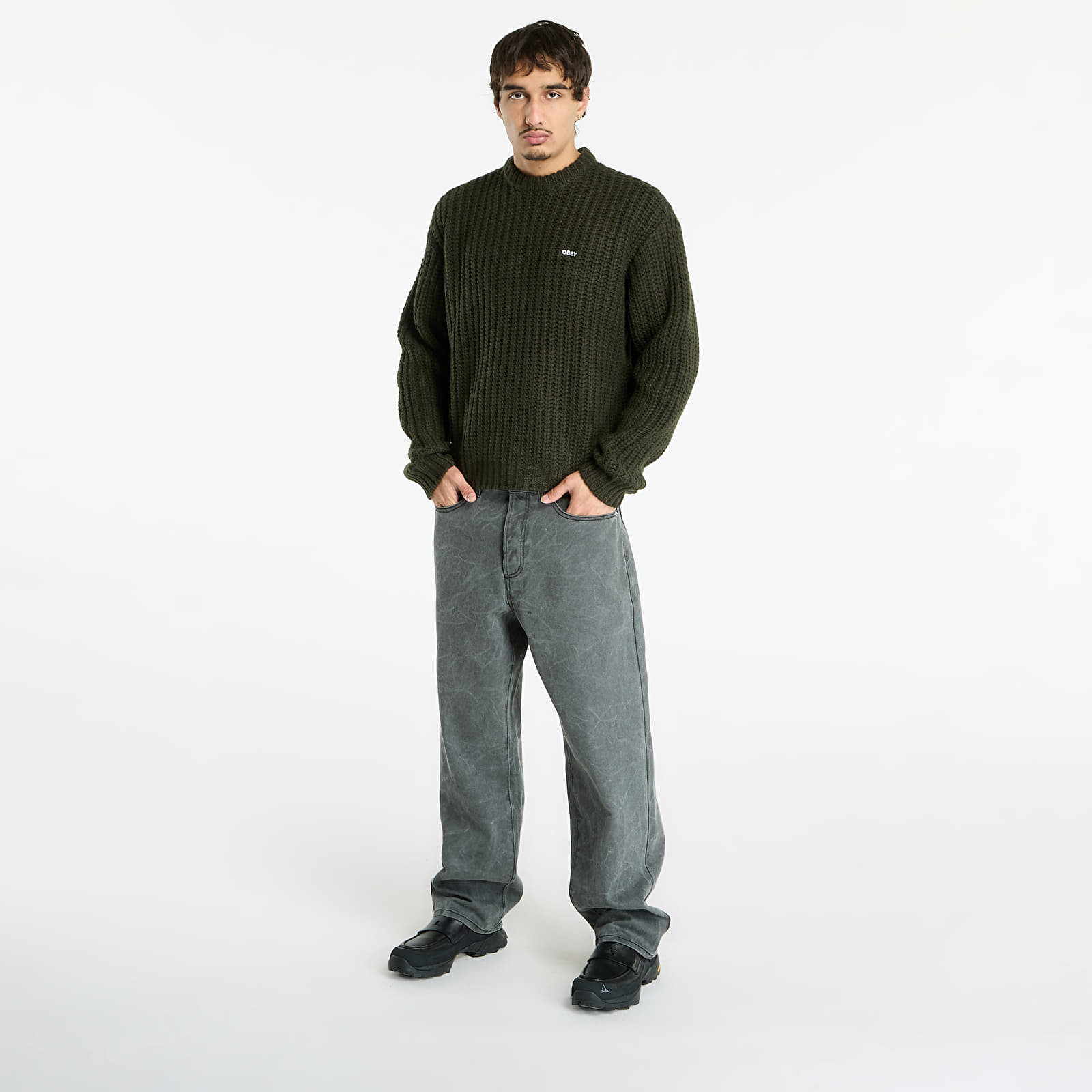Hoodies für Männer OBEY Bold Chunky Sweater Rosin
