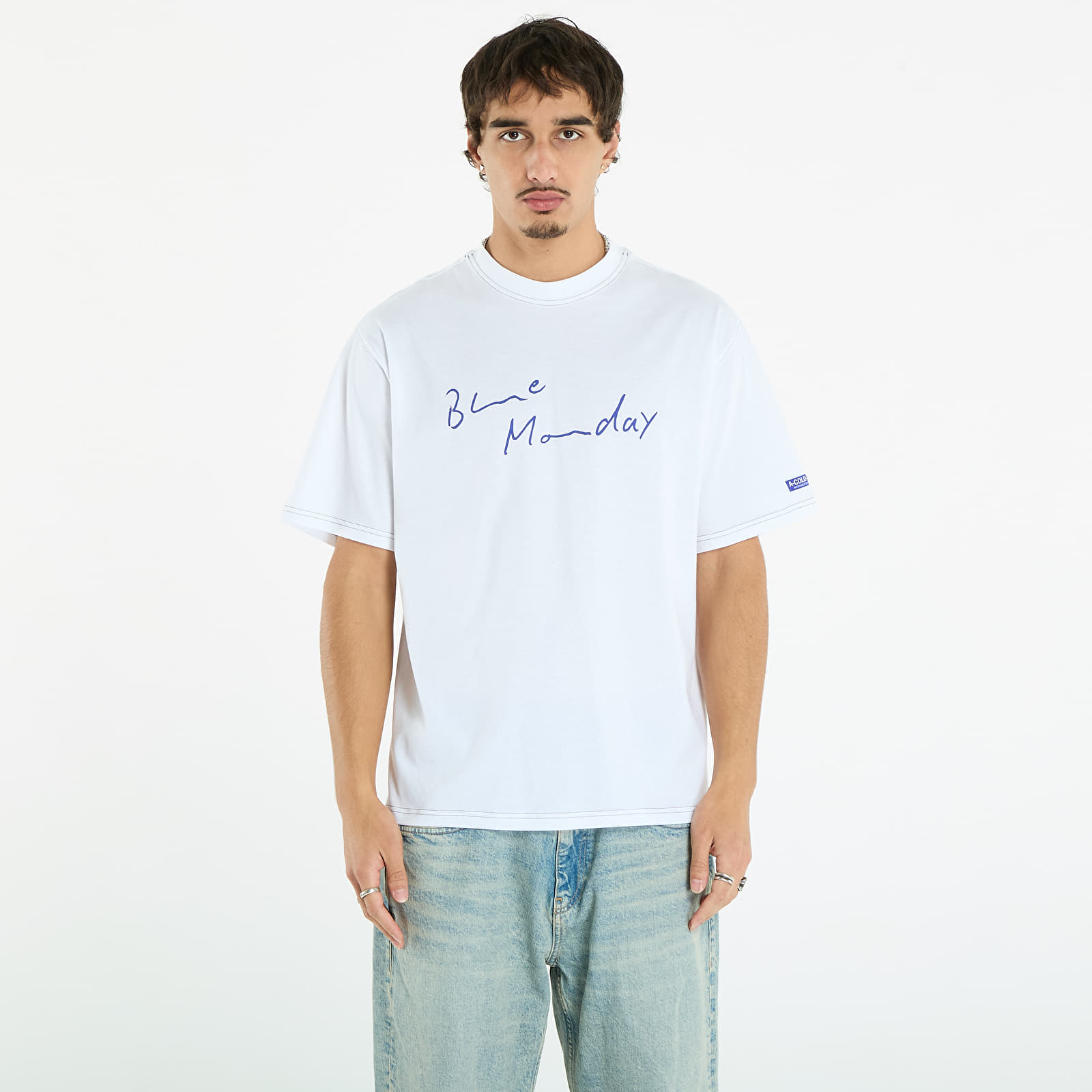T-paidat A-COLD-WALL* Blue Monday Tshirt White