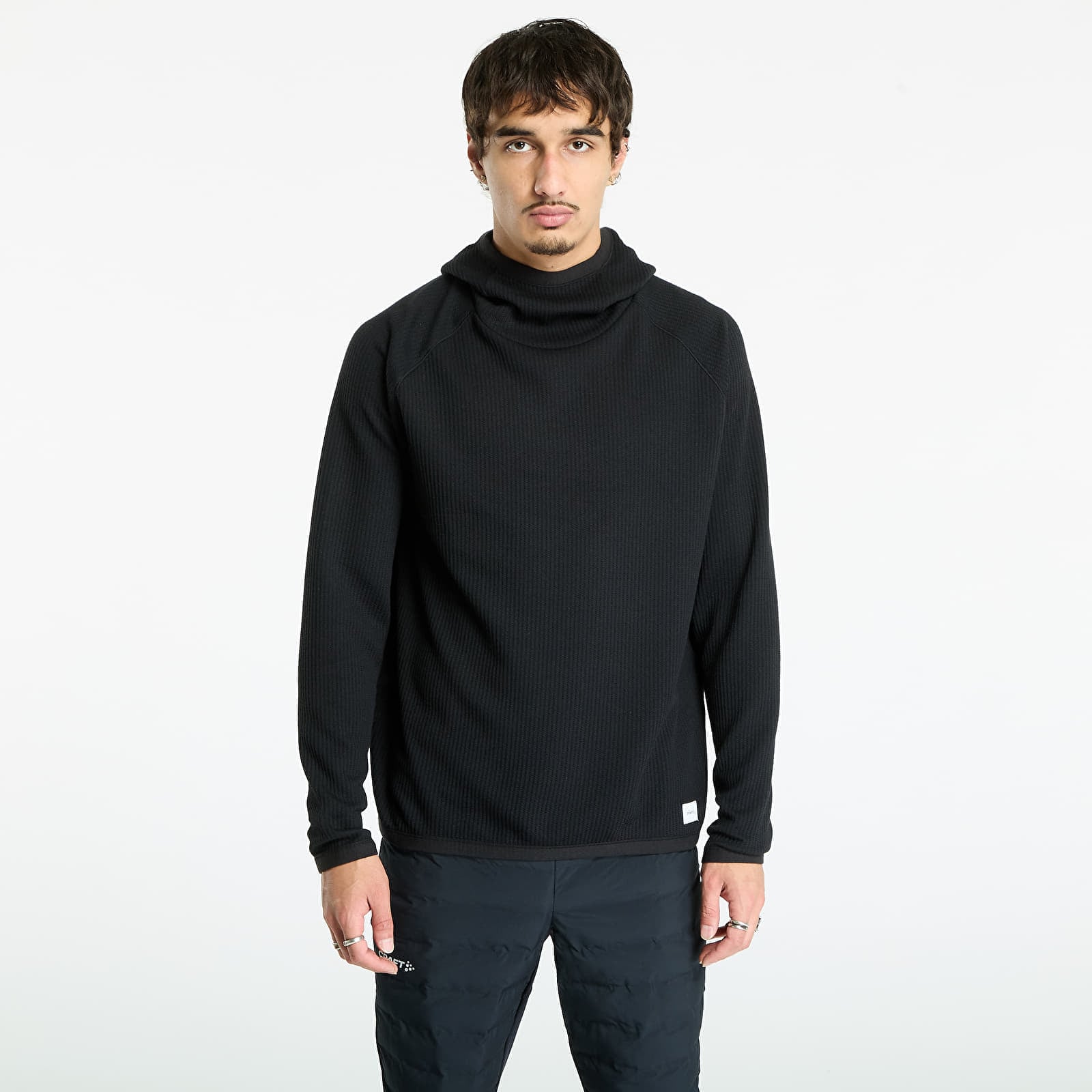 Sweatshirt Craft Grid Hood Black M