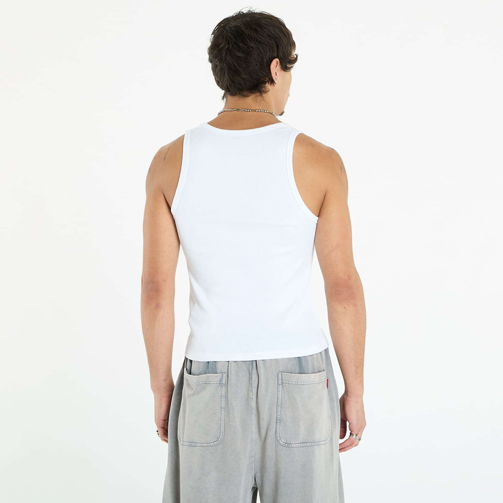 Majice bez rukava Off-White Off Bookish Rib Tanktop White/ Black
